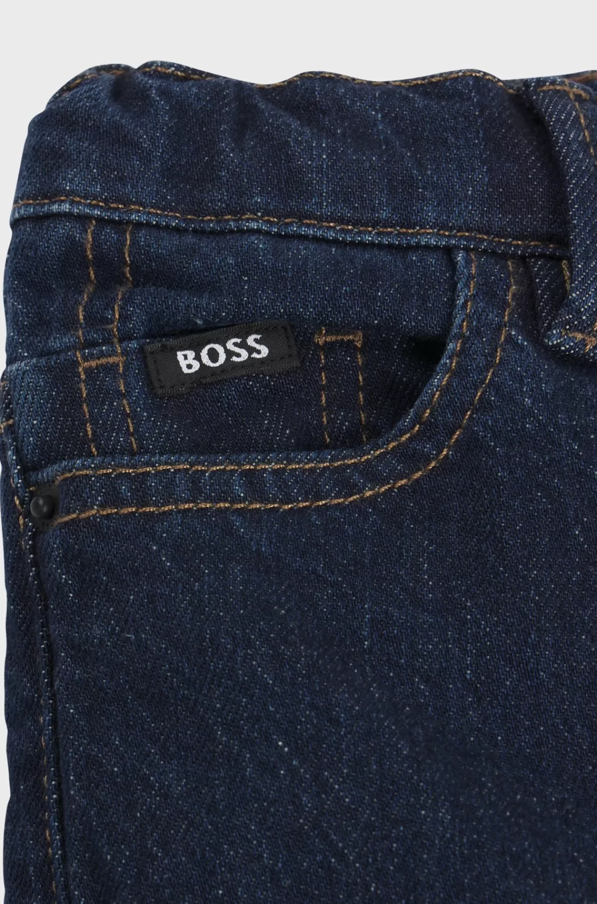 HUGO BOSS Jeans Til Børn Med Slim Fit Og Nitte Med Dobbelt B-monogram Mønstret Store