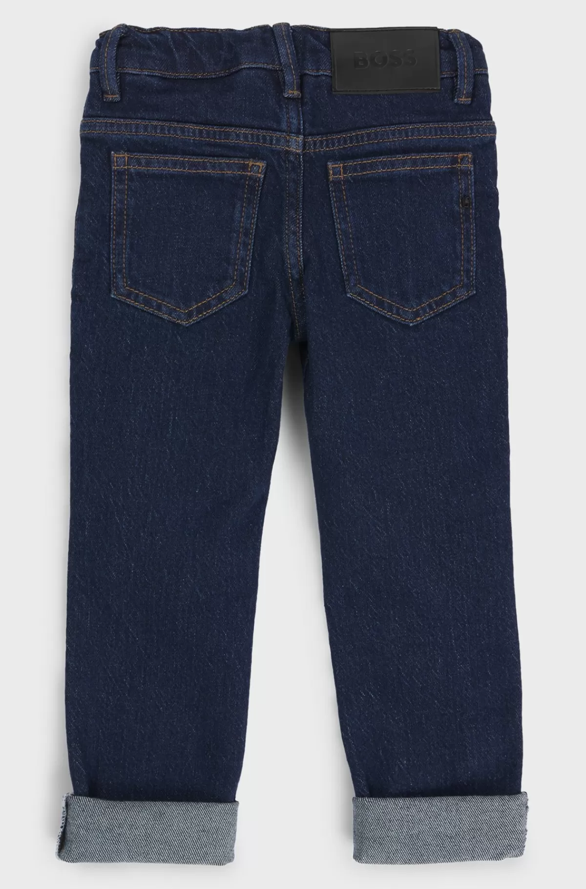 HUGO BOSS Jeans Til Børn Med Slim Fit Og Nitte Med Dobbelt B-monogram Mønstret Store