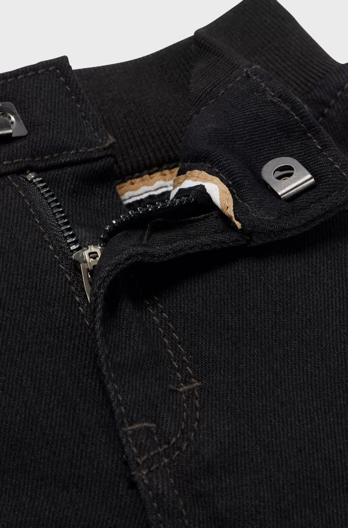 HUGO BOSS Jeans Til Drenge Med Slank Pasform I Denim Med Stræk Sort Cheap