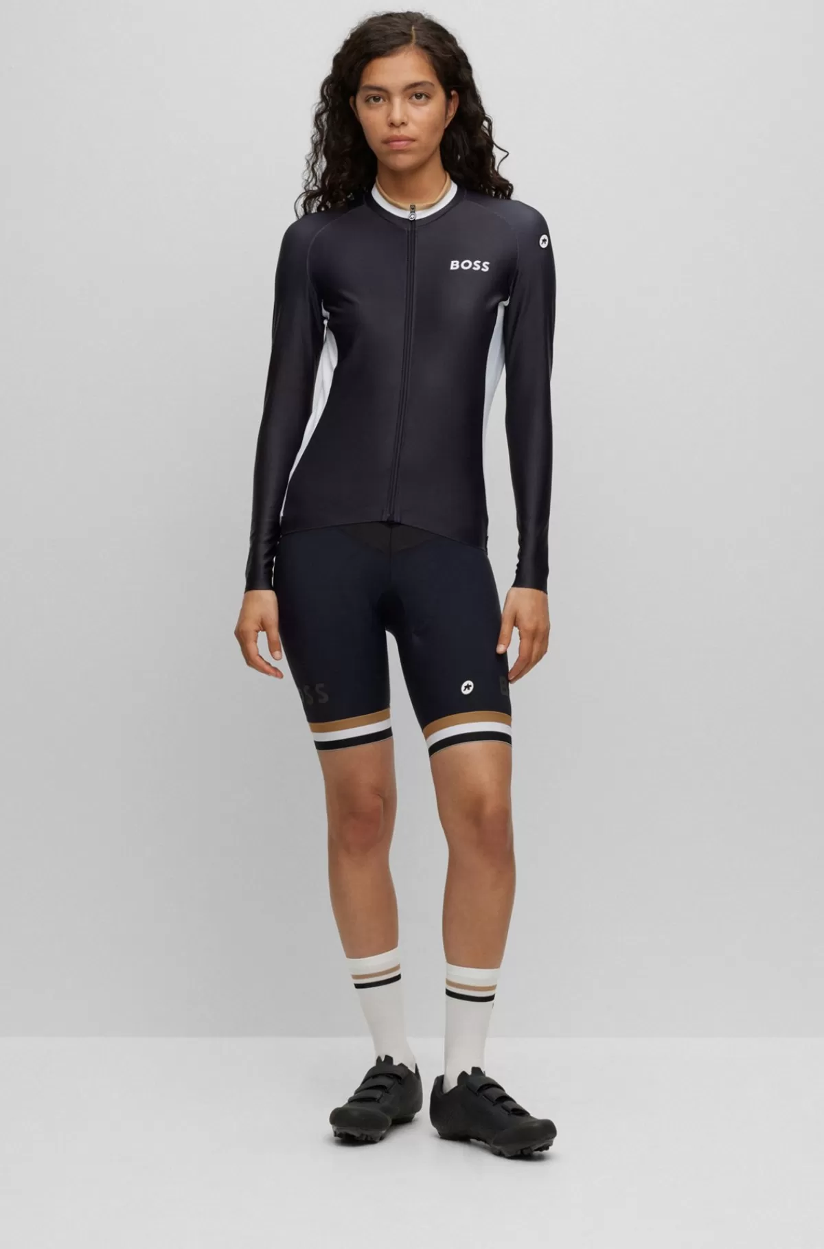 HUGO BOSS Jerseytrøje Med Lynlås Og Tre Lommer På Ryggen FraBOSS X ASSOS Sort Shop