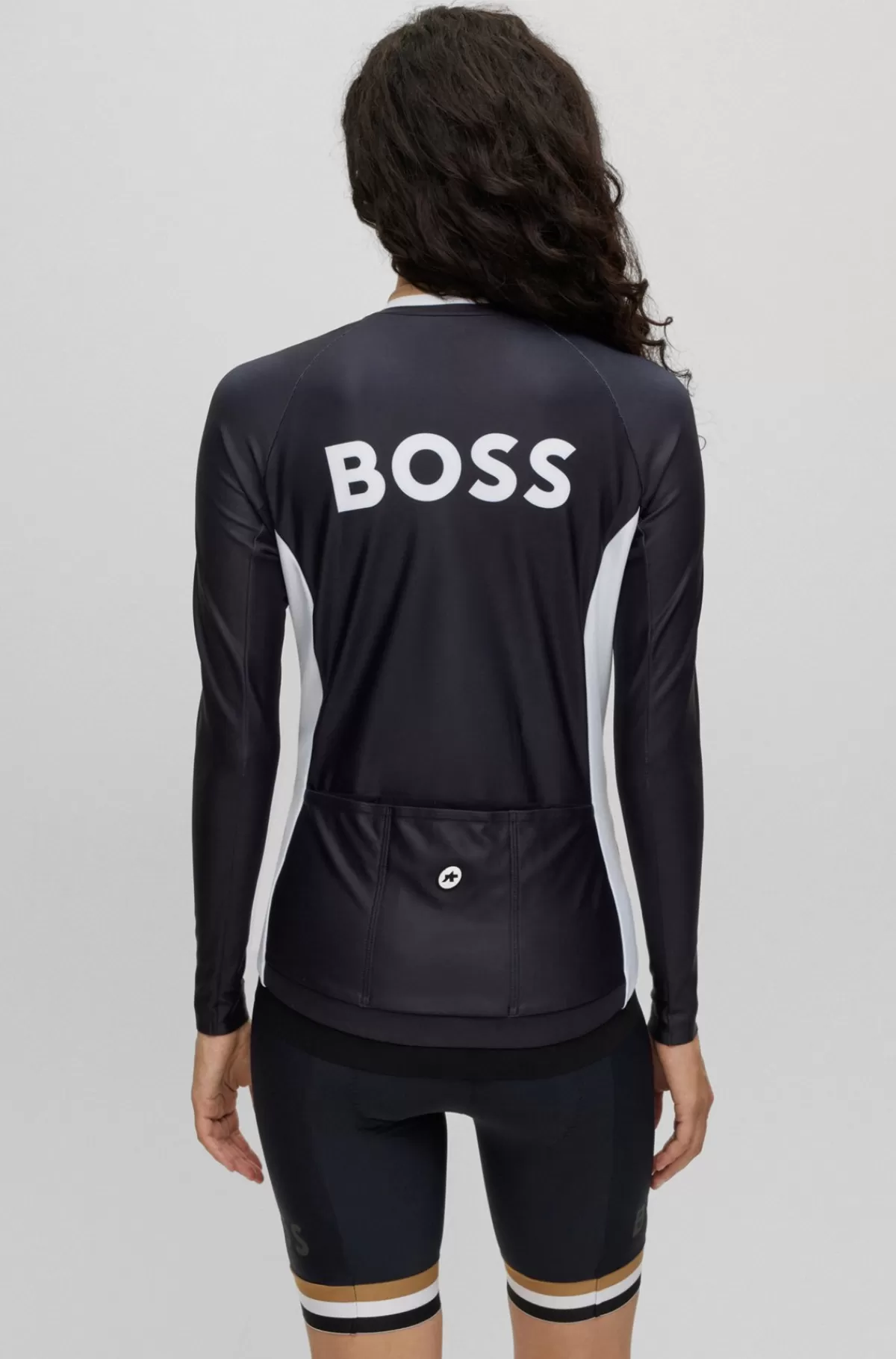 HUGO BOSS Jerseytrøje Med Lynlås Og Tre Lommer På Ryggen FraBOSS X ASSOS Sort Shop