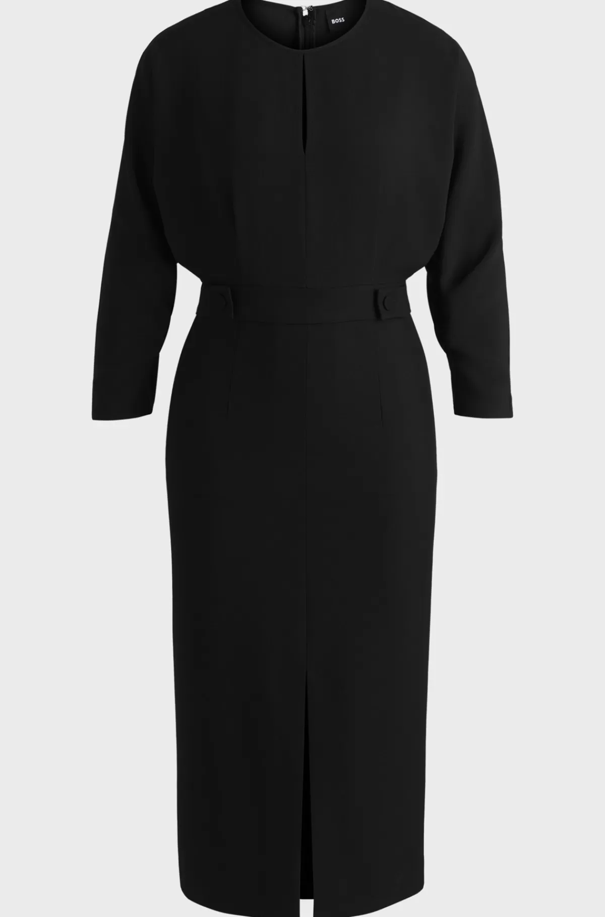HUGO BOSS Jumpsuit I Blandede Materialer Med Taljedetaljer Sort Hot