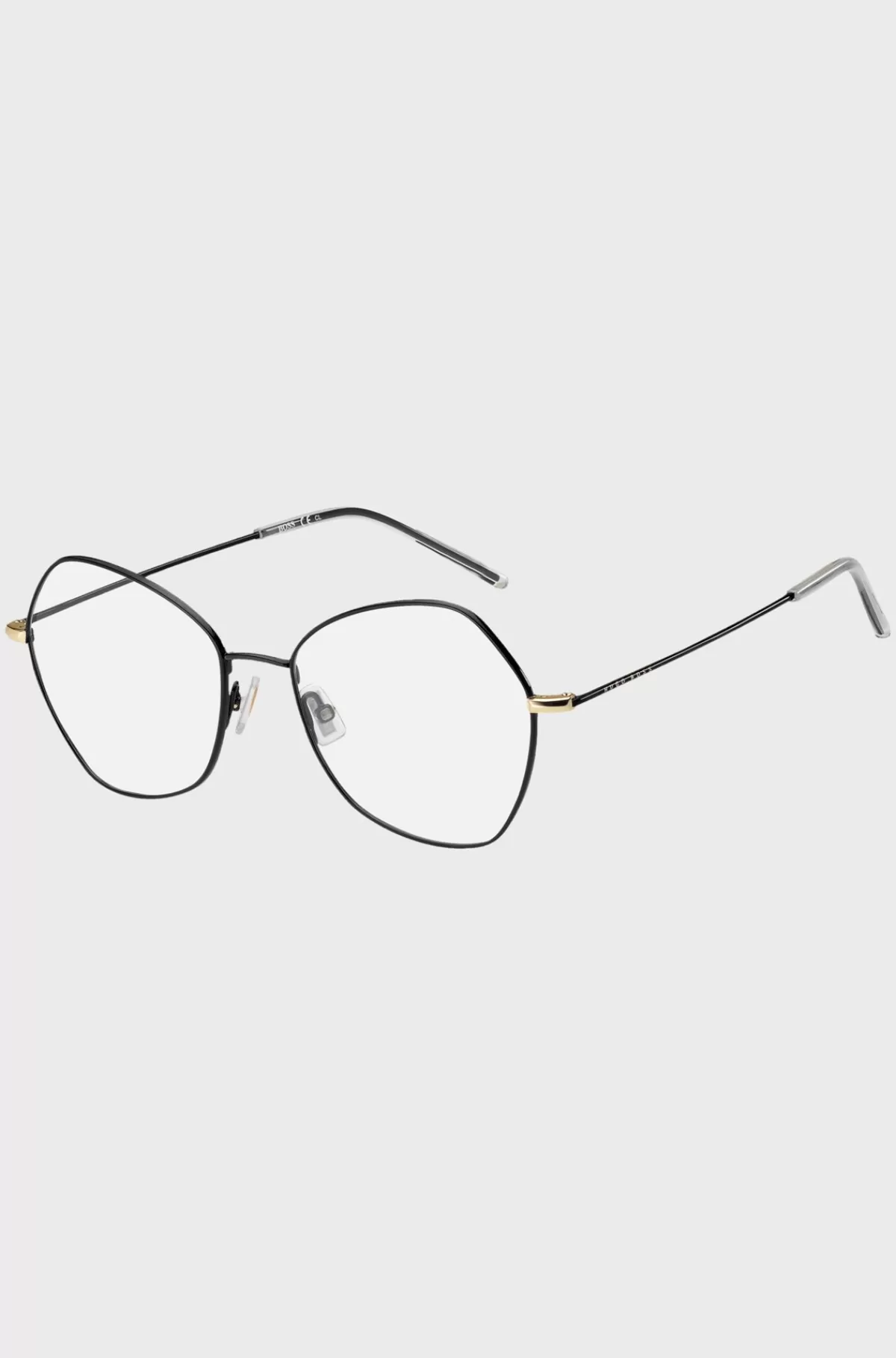HUGO BOSS Kantede Briller Med Styrke I Titanium Sort Shop