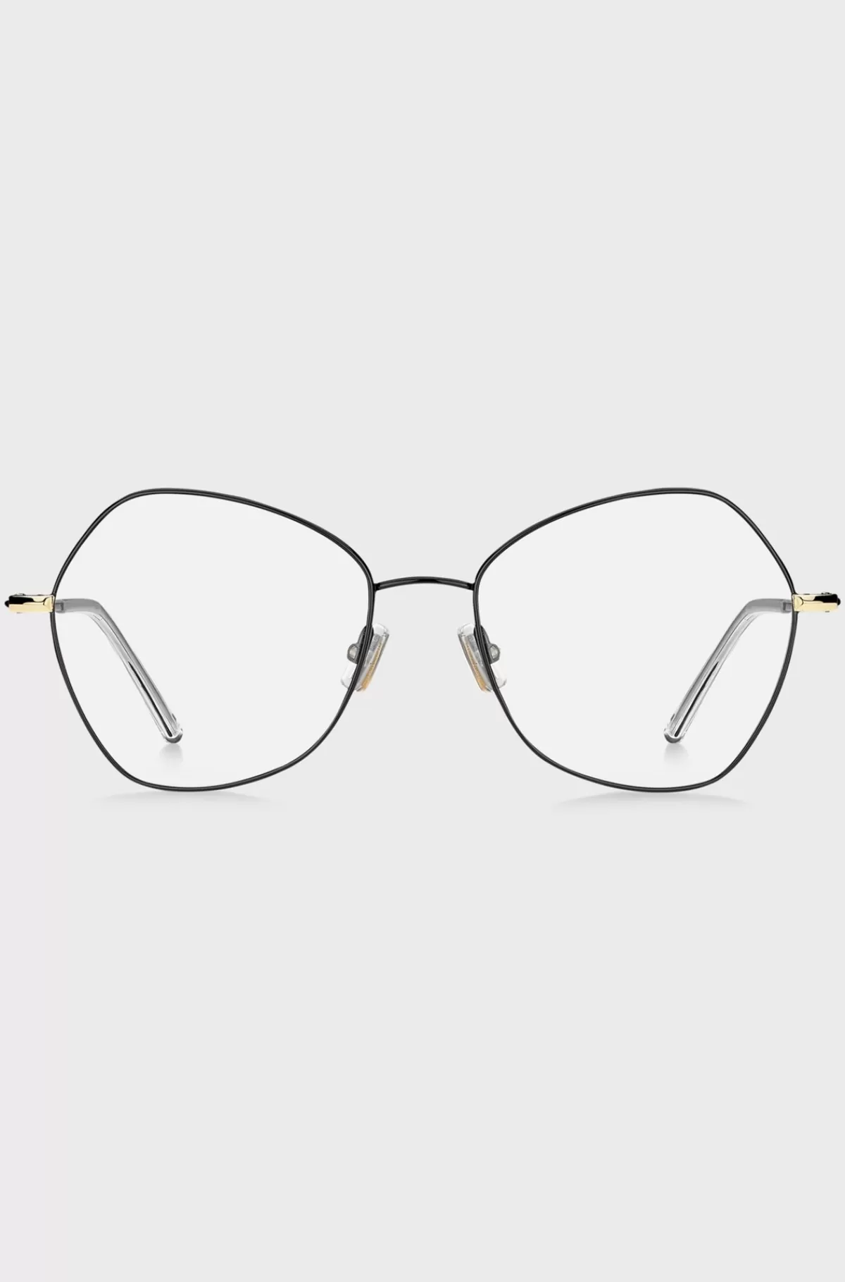 HUGO BOSS Kantede Briller Med Styrke I Titanium Sort Shop