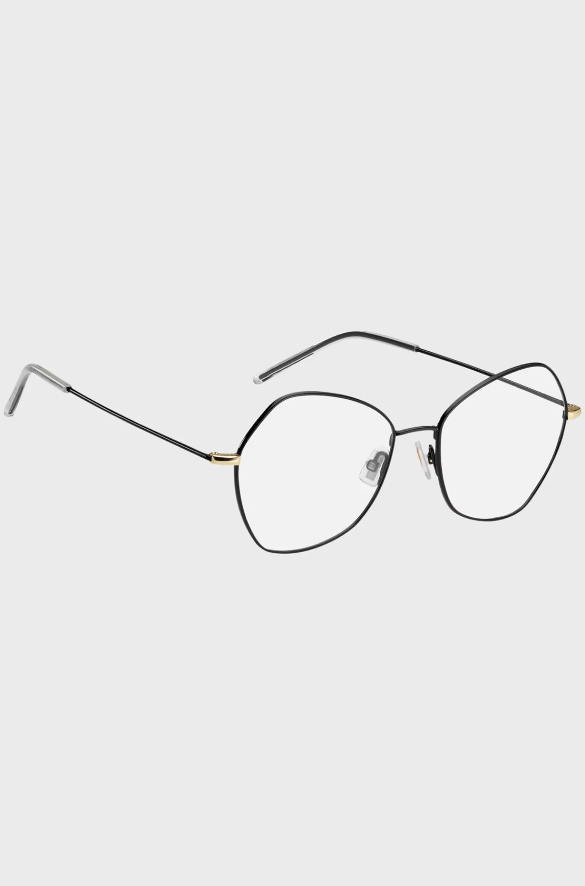 HUGO BOSS Kantede Briller Med Styrke I Titanium Sort Shop