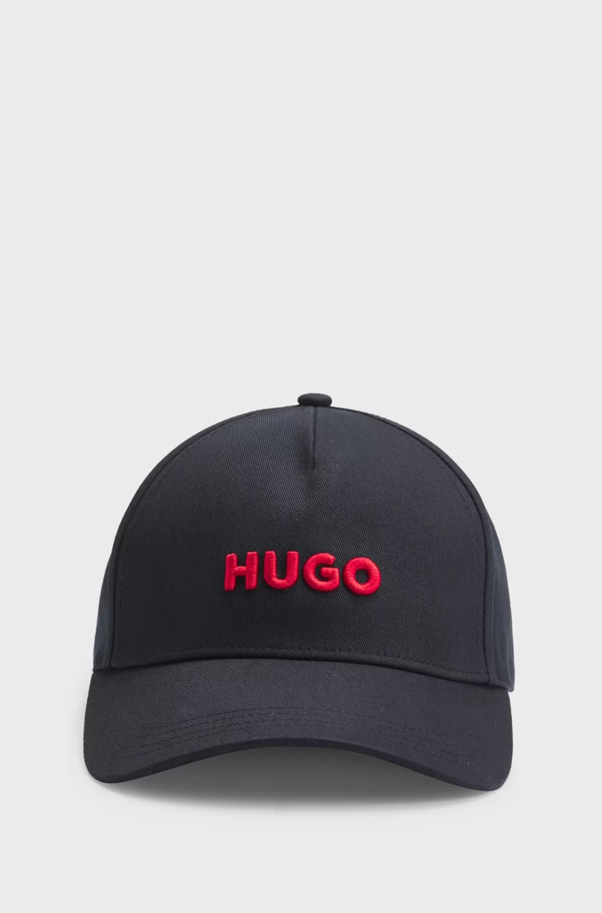 HUGO BOSS Kasket I Bomuldstwill Med Logo Foran Og På Skyggen Sort Online