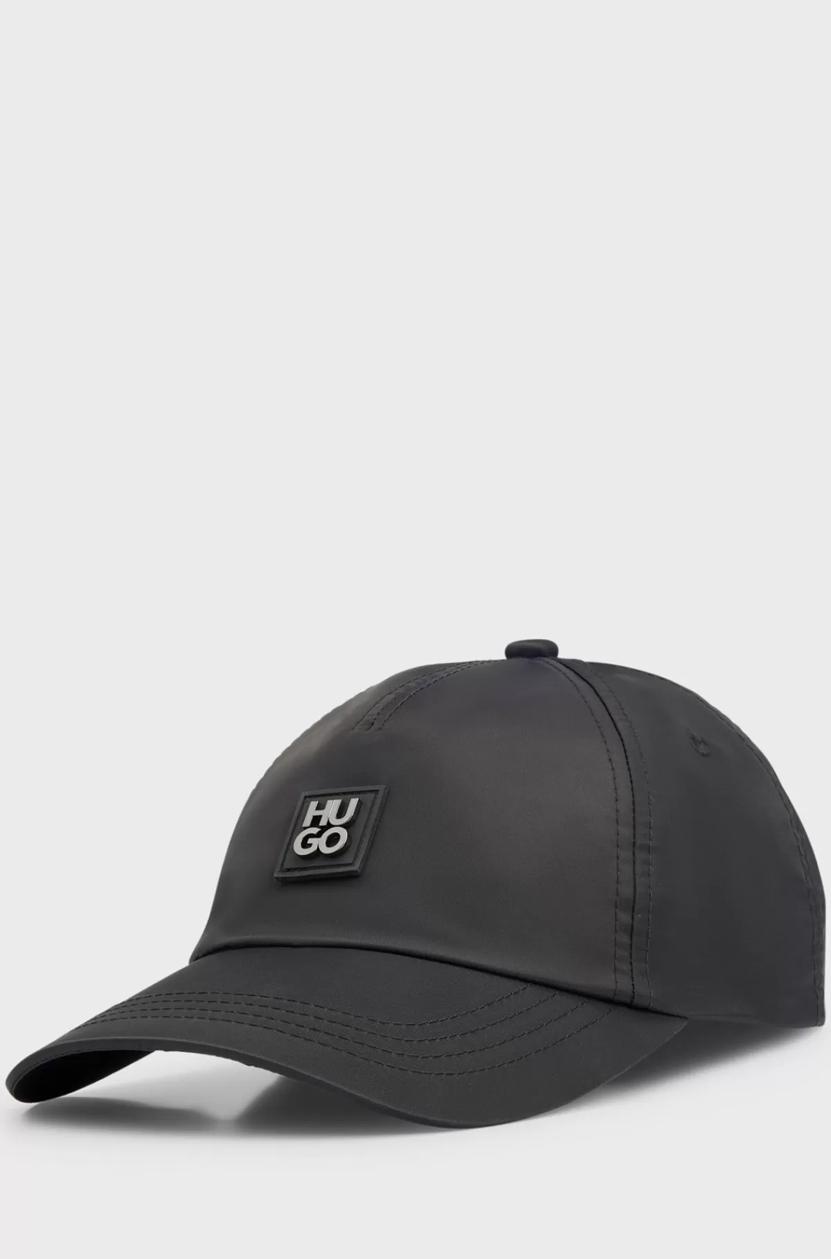 HUGO BOSS Kasket I Vandtæt Nylon Med Stablet Logomærke Sort Sale