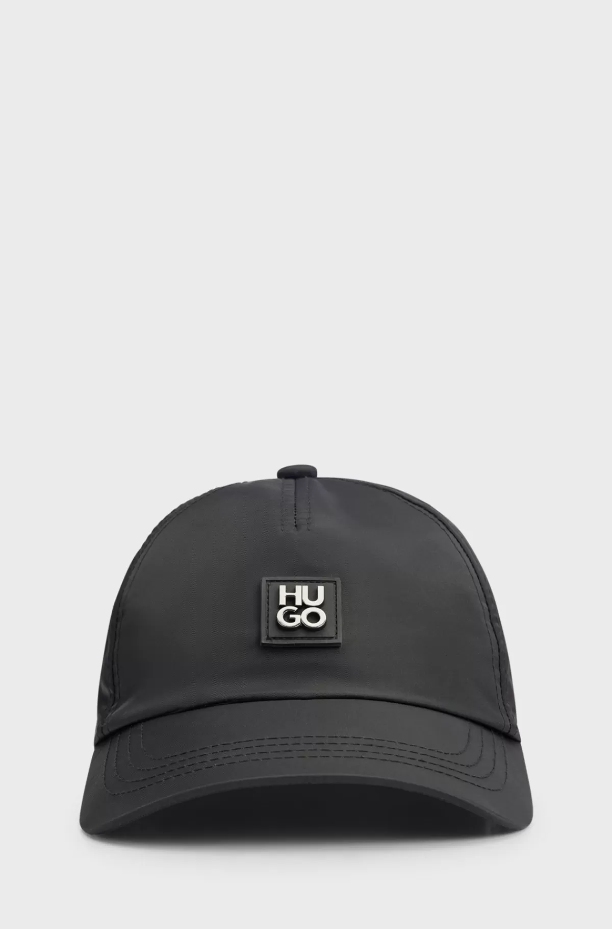 HUGO BOSS Kasket I Vandtæt Nylon Med Stablet Logomærke Sort Sale