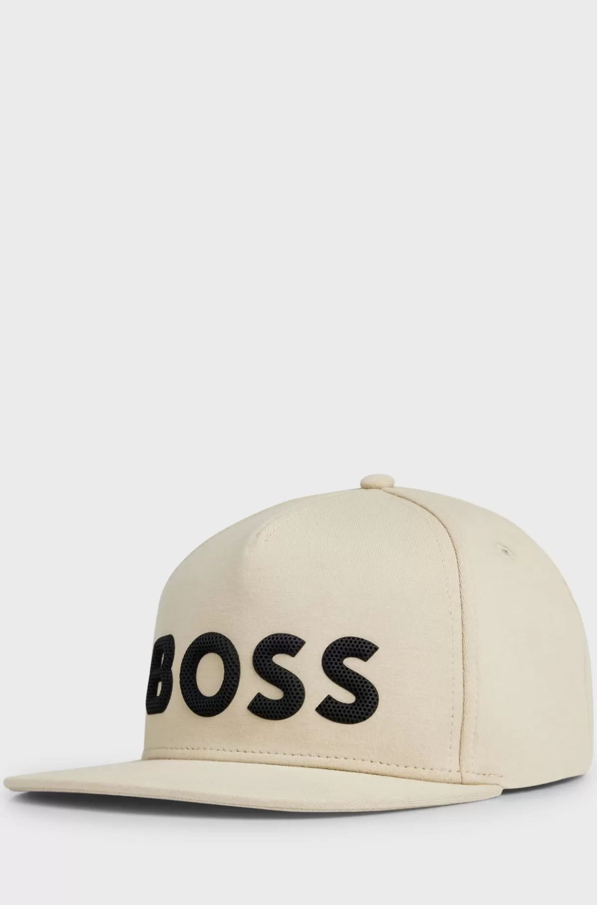 HUGO BOSS Kasket Med Fem Paneler Og Vaflet Logo Beige Cheap