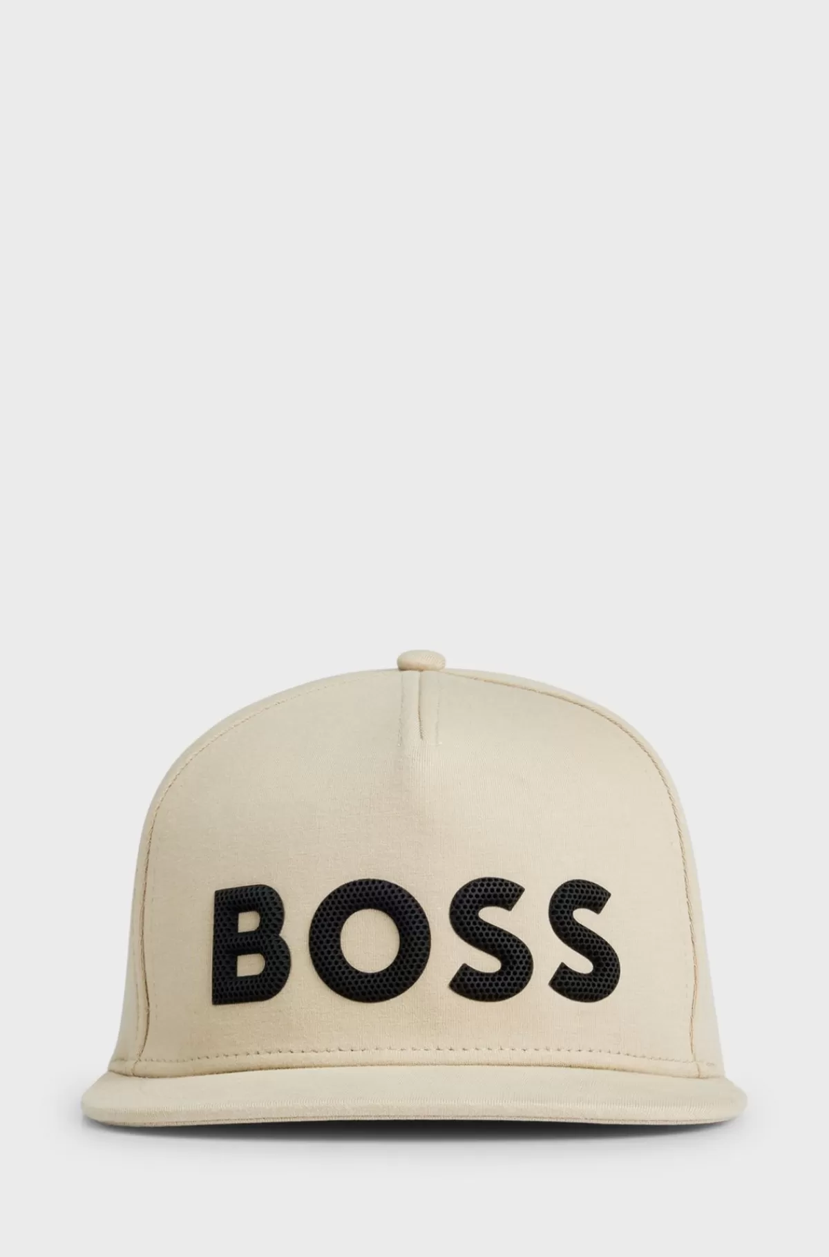 HUGO BOSS Kasket Med Fem Paneler Og Vaflet Logo Beige Cheap