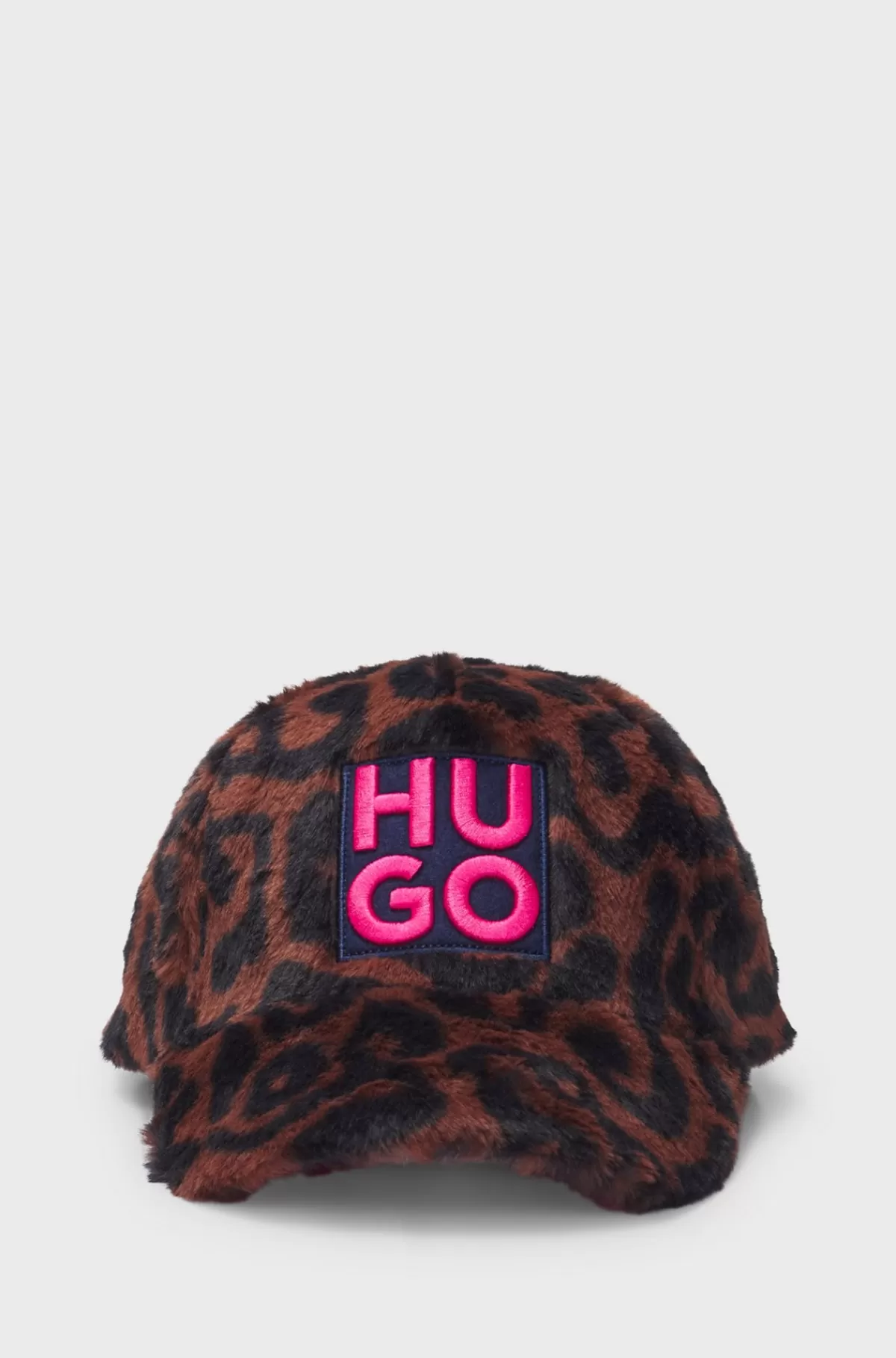 HUGO BOSS Kasket Til Børn I Kunstig Pels Med Gepardmønster Og Stablet Logo Mønstret Store