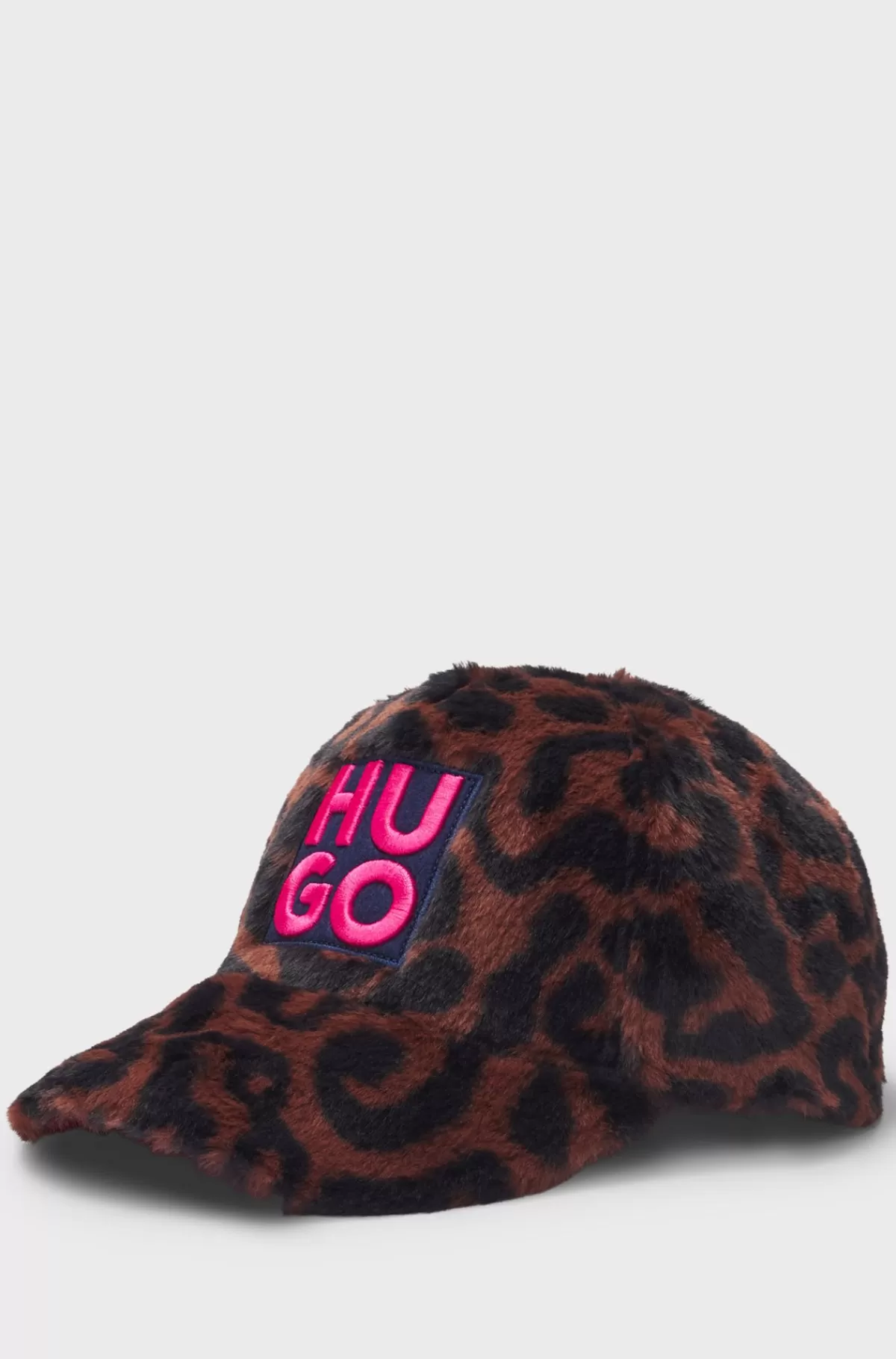 HUGO BOSS Kasket Til Børn I Kunstig Pels Med Gepardmønster Og Stablet Logo Mønstret Store