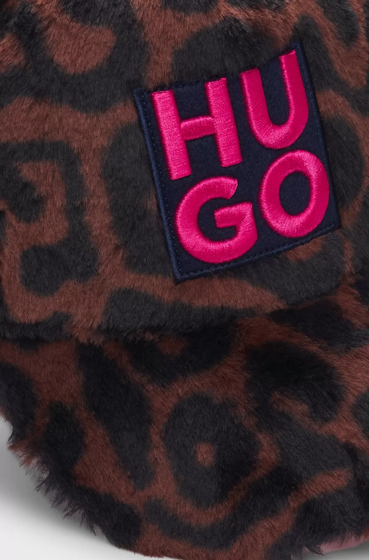 HUGO BOSS Kasket Til Børn I Kunstig Pels Med Gepardmønster Og Stablet Logo Mønstret Store