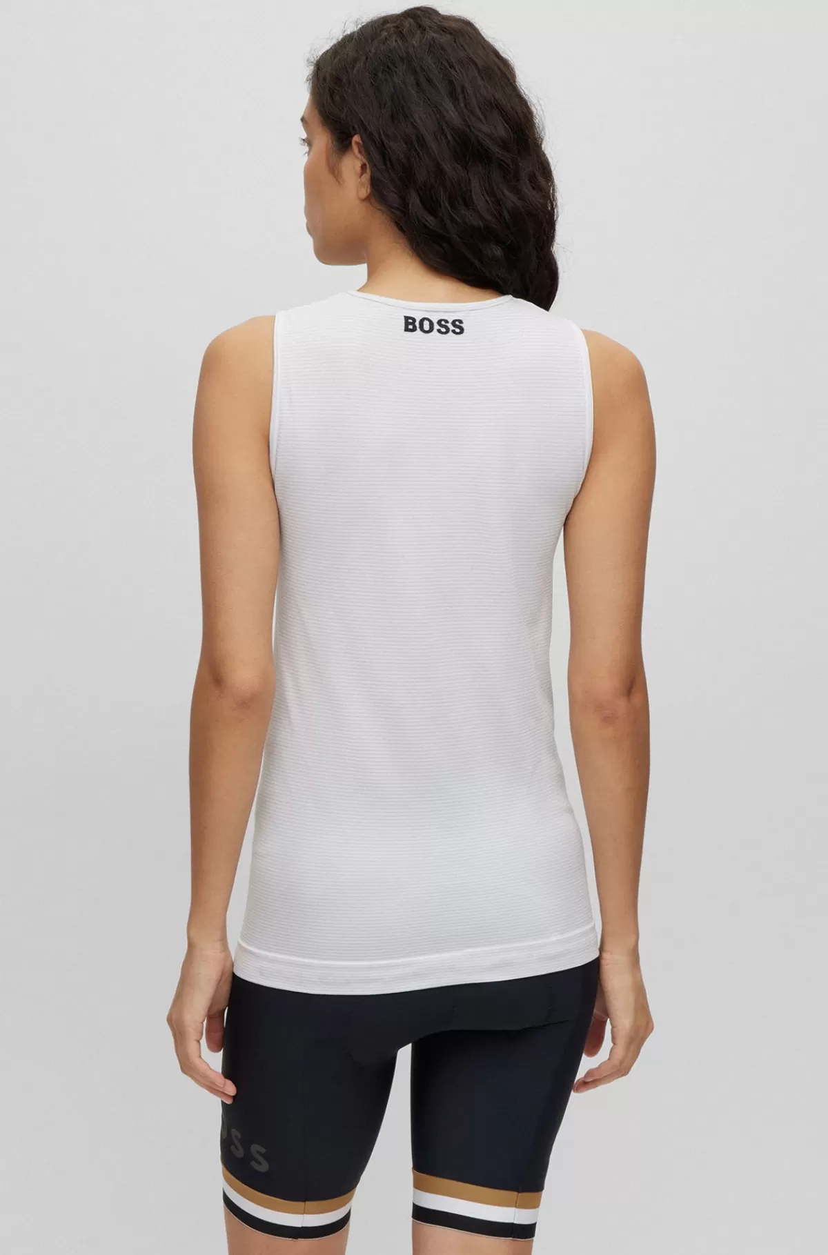 HUGO BOSS Kølende Basislag Uden ærmer Med Branding Fra BOSS X ASSOS Hvid Discount