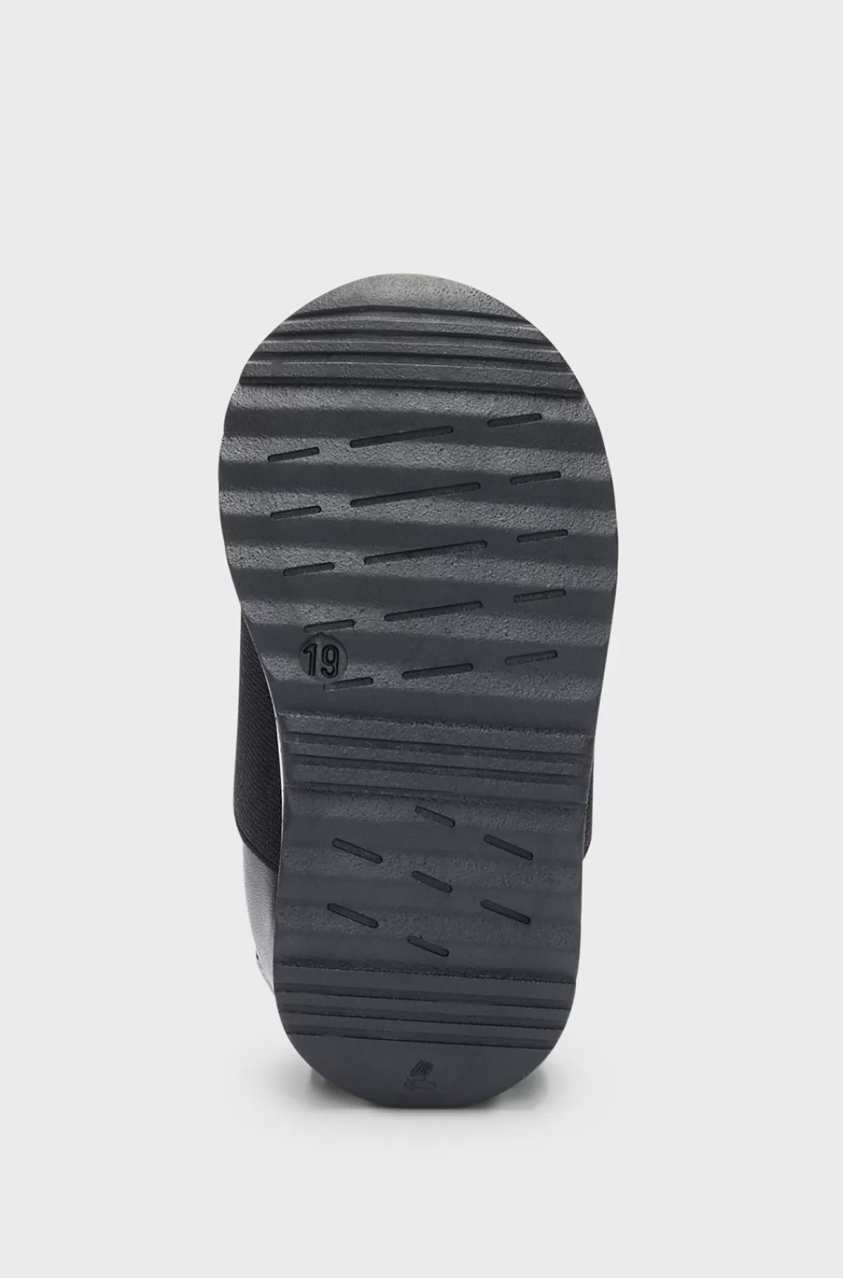 HUGO BOSS Kondisko Til Børn I Læder Og Mesh Med Logorem Sort Best Sale