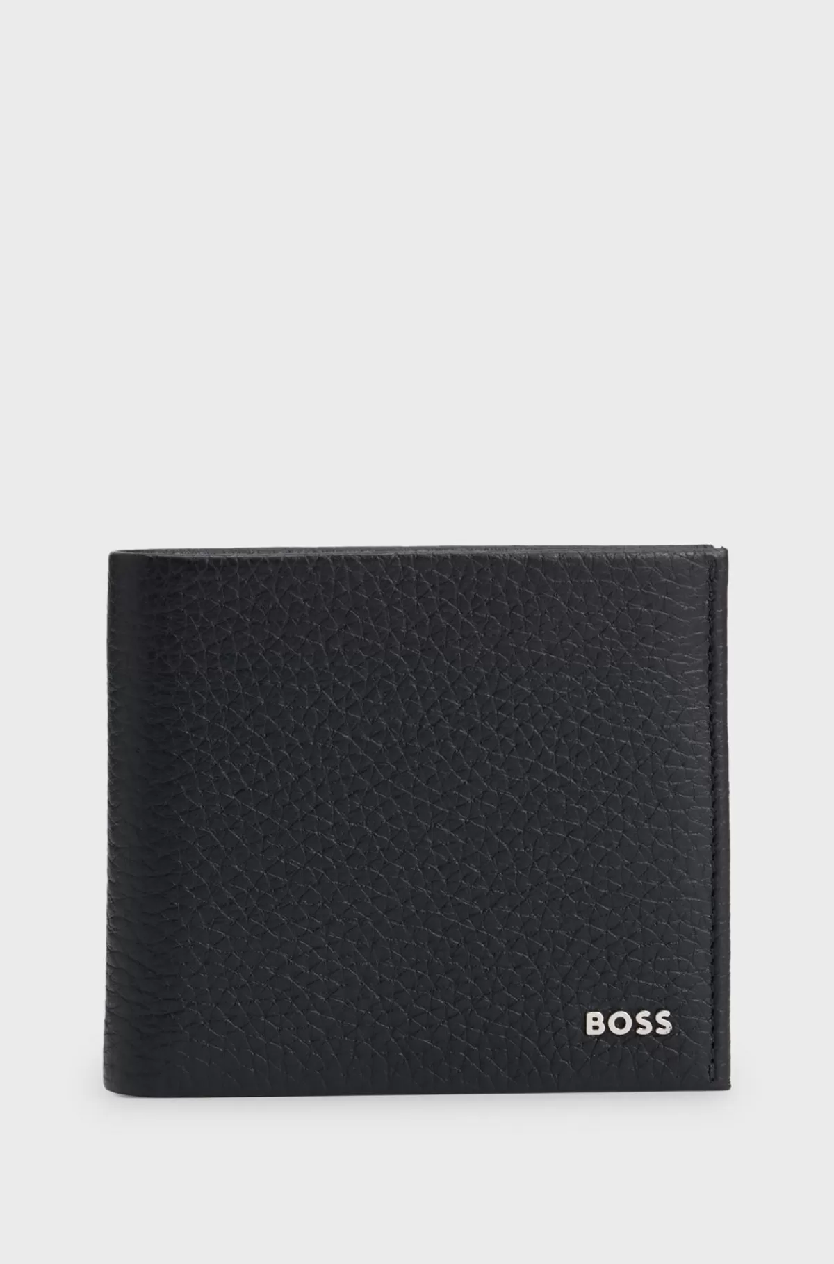 HUGO BOSS Kortholder I Narvlæder Med Logobogstaver Sort Store