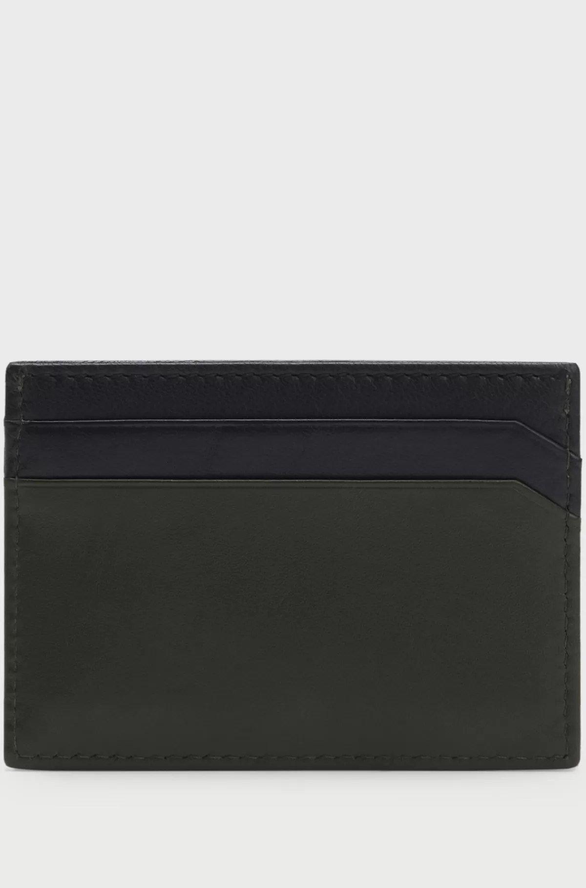 HUGO BOSS Kortholder I To Nuancer Af Læder Med Logobogstaver Sort Best Sale