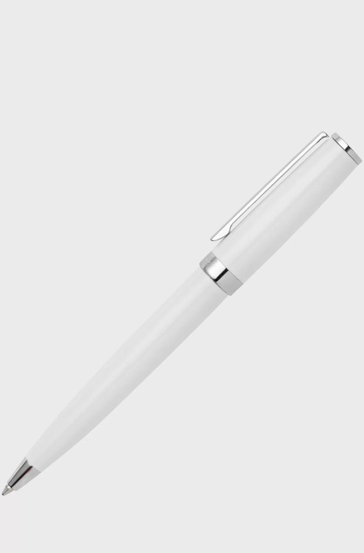 HUGO BOSS Kuglepen I Blank, Lak Med Logoring Hvid Online