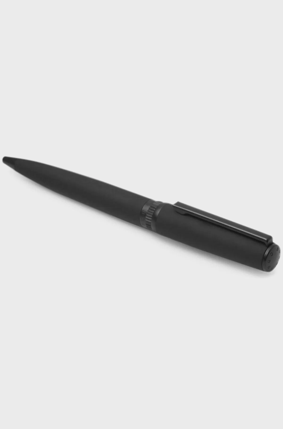 HUGO BOSS Kuglepen I Mat Lak Med Logoring Sort Outlet
