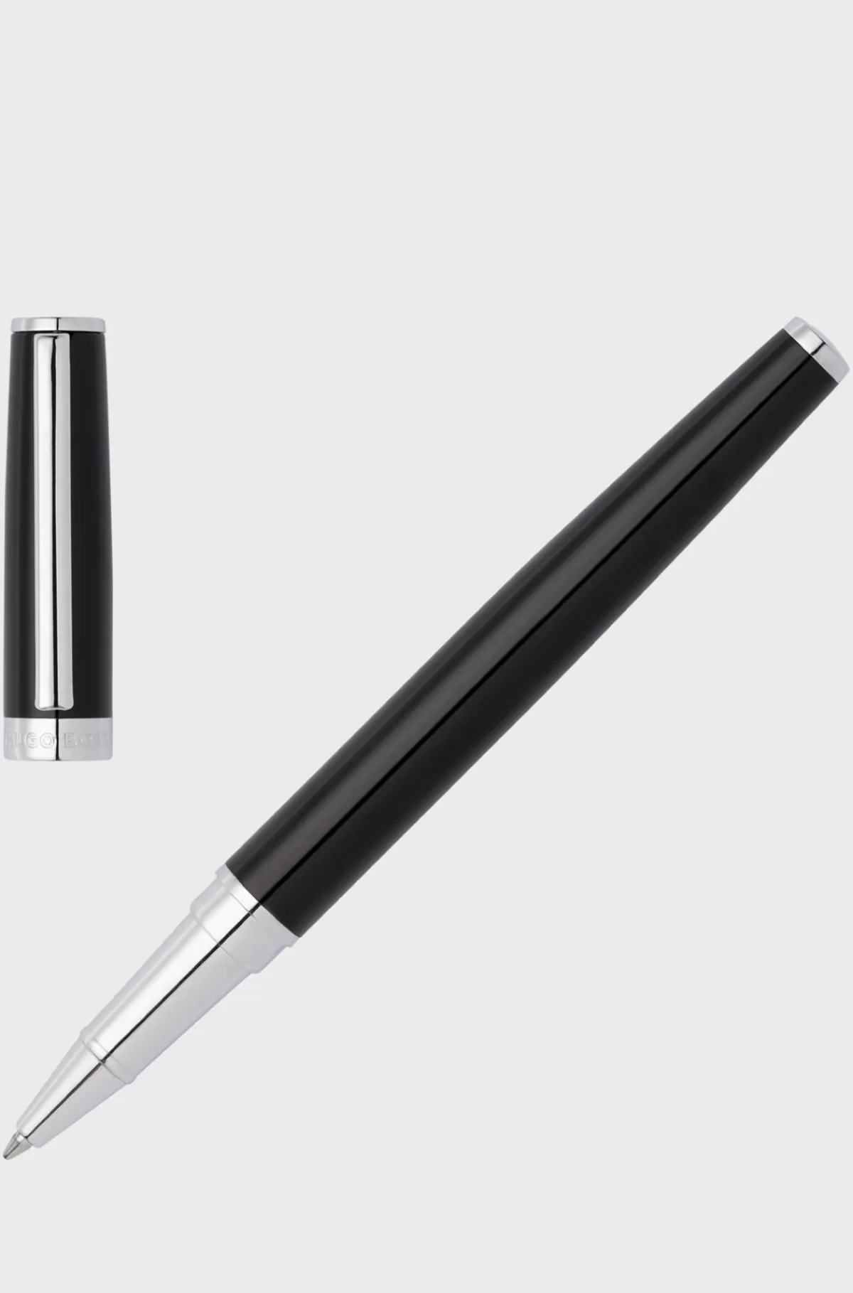 HUGO BOSS Kuglepen Med Blank, Lak Og Logoring Sort Best Sale