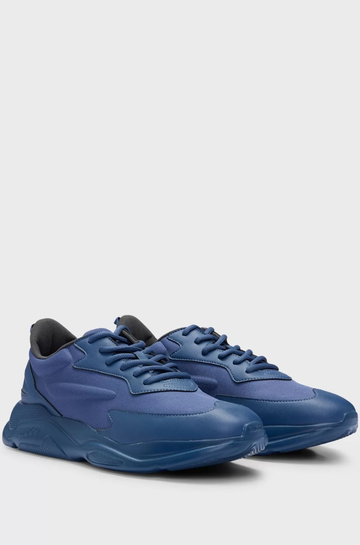 HUGO BOSS Løbeskoinspirerede Sneakers Med Kontrastdetaljer Mørkeblå New