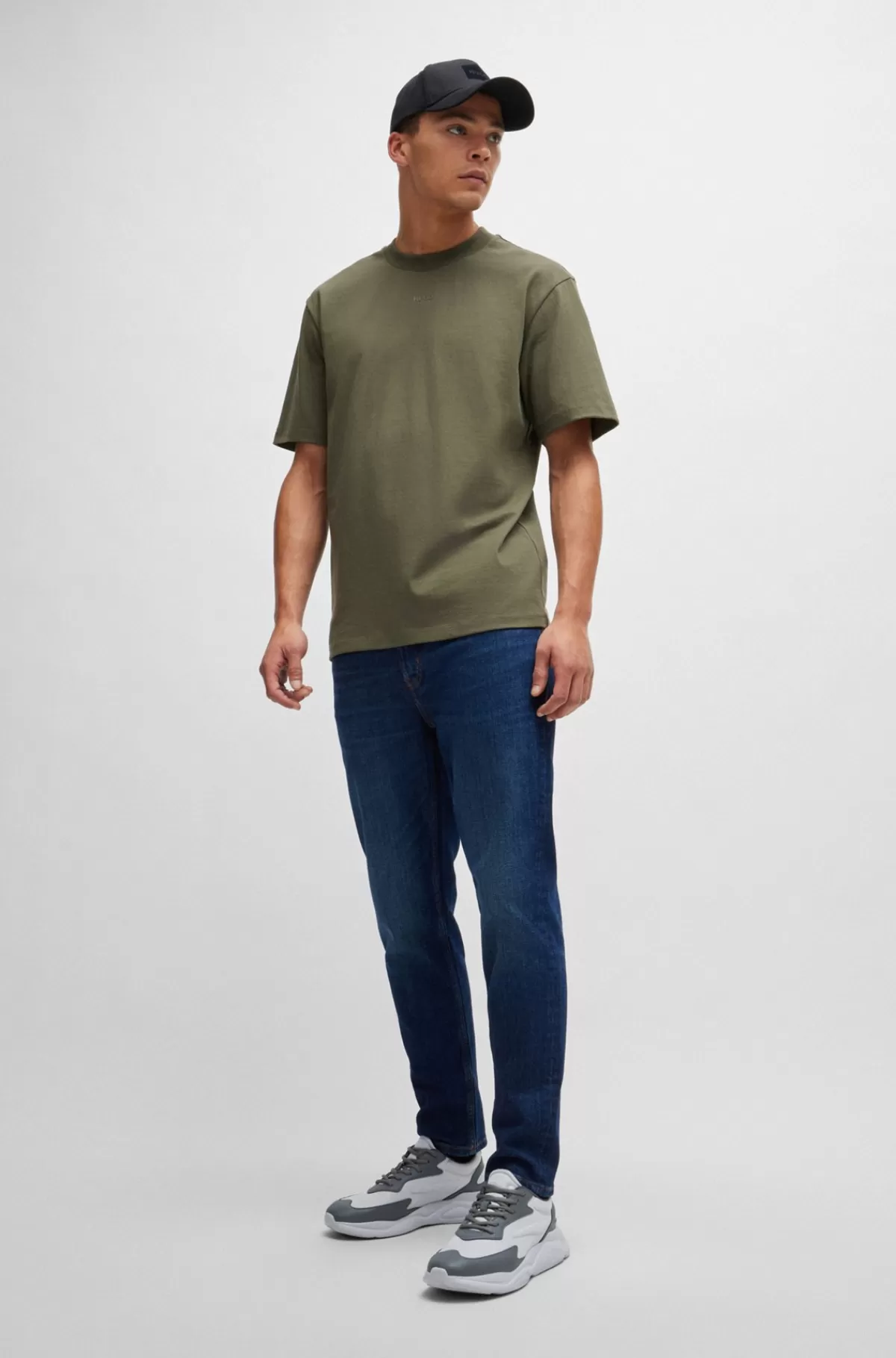 HUGO BOSS Løbeskoinspirerede Sneakers Med Kontrastdetaljer Lysegrå Flash Sale