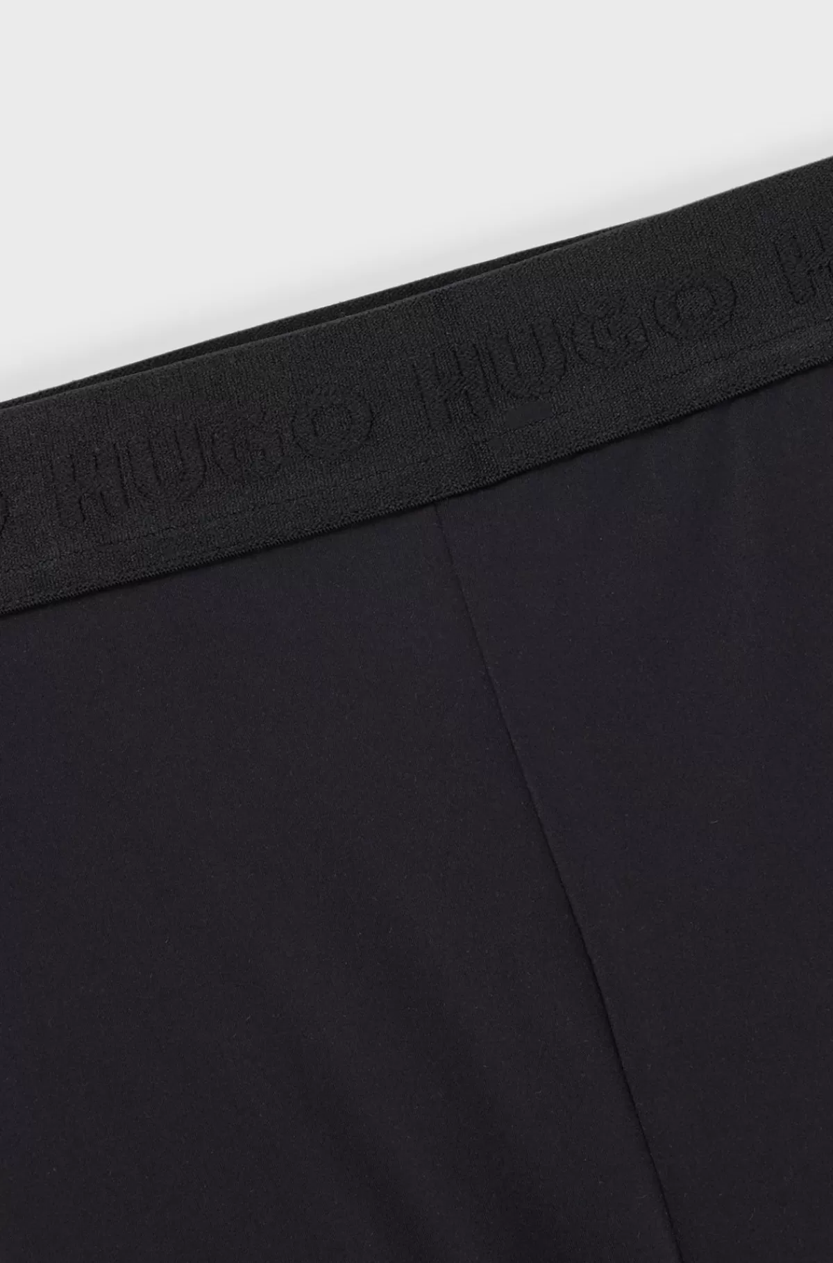 HUGO BOSS Leggings I Stof Med Stræk Med Lodret Logoprint Til Børn Sort Cheap