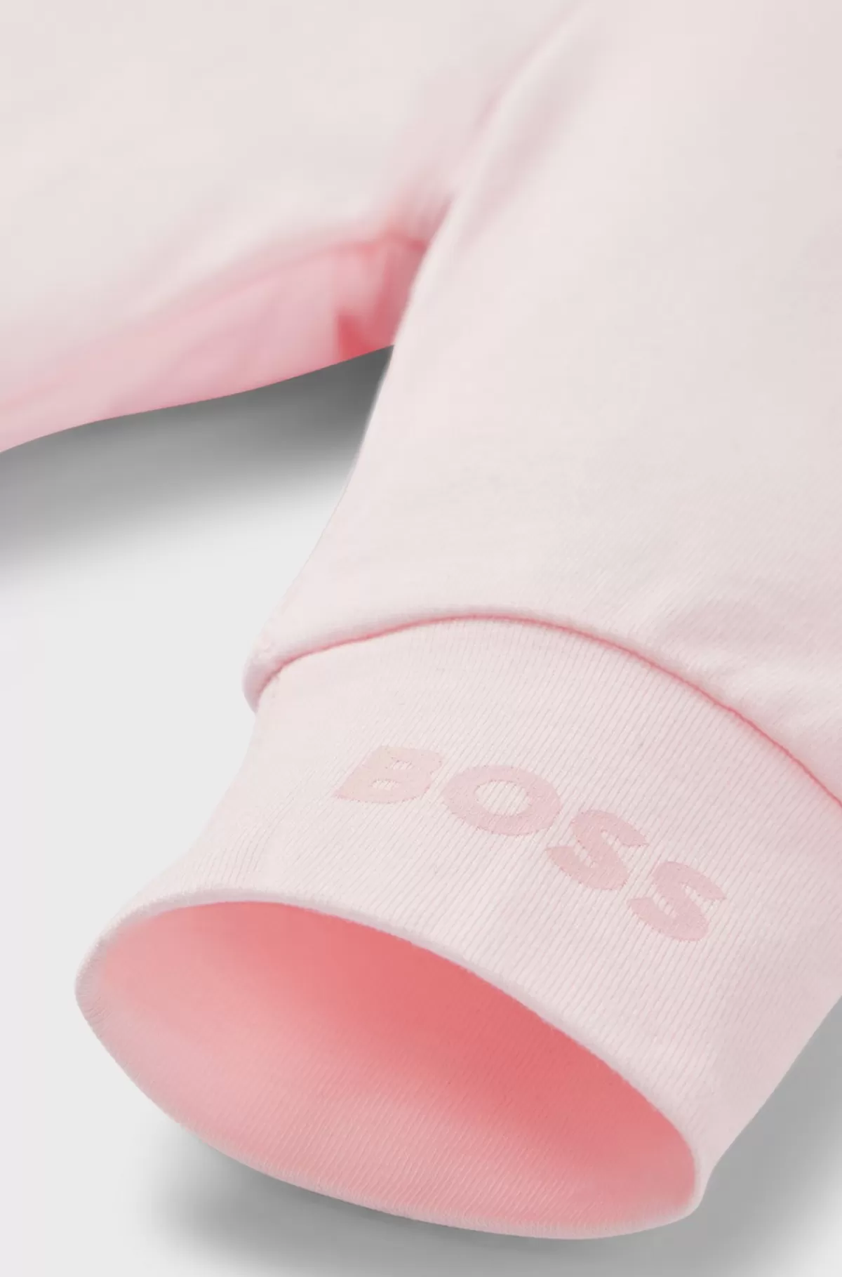 HUGO BOSS Leggings Til Babyer I Bomuld Med Stræk Og Logoprint I Kanten Lys pink Store