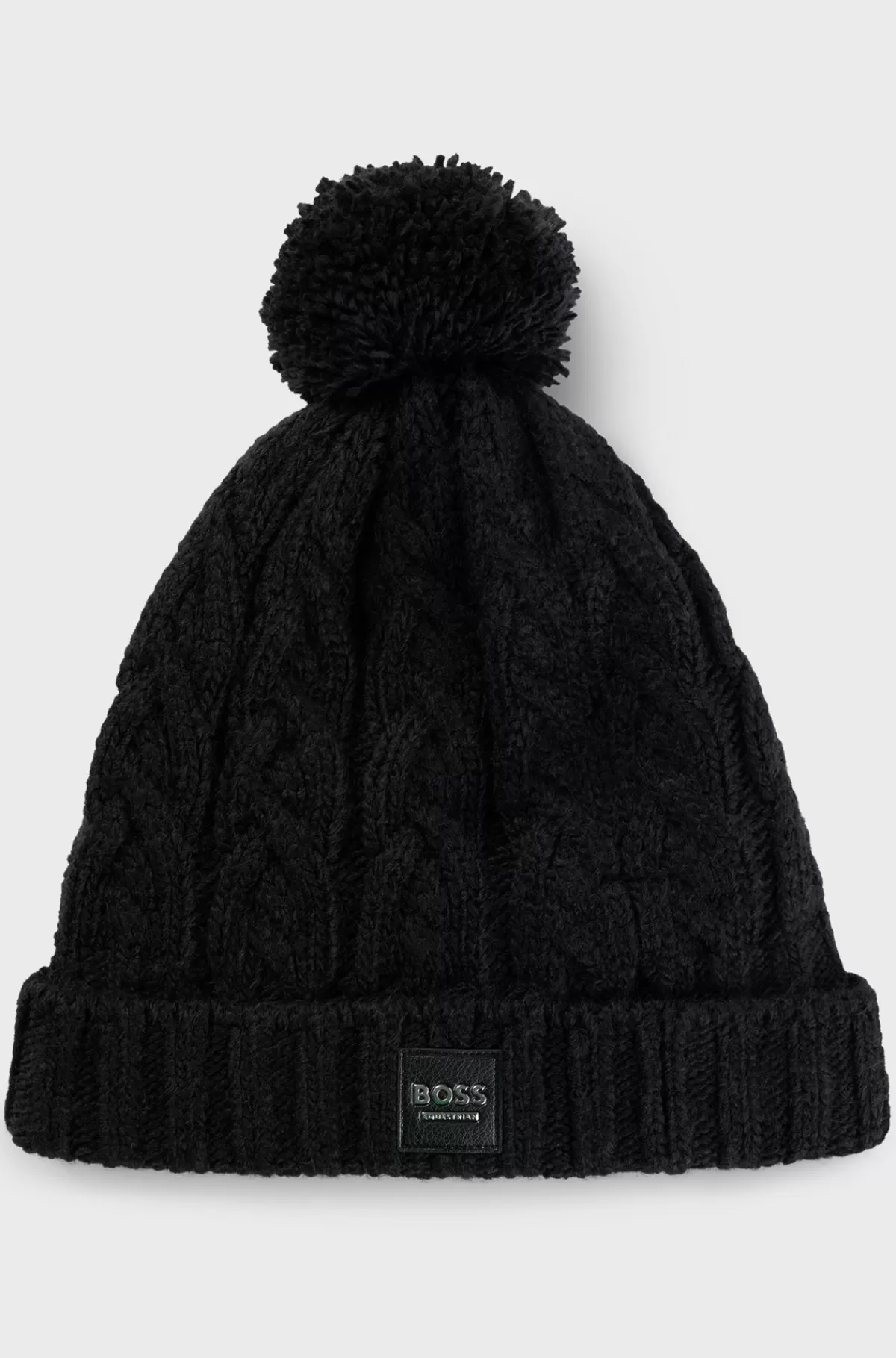 HUGO BOSS Let Hue Med Kvast Og Fleecefor Til Hestesport Sort Fashion