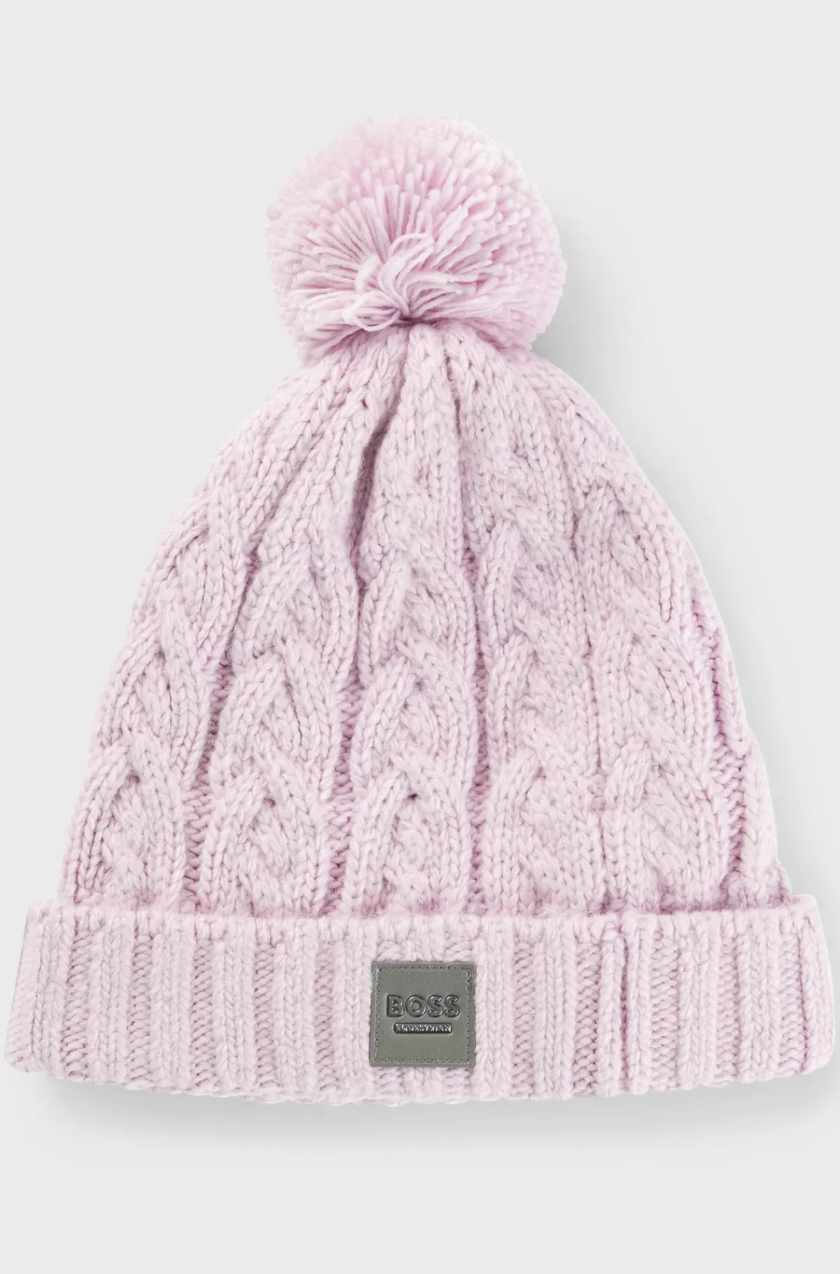 HUGO BOSS Let Hue Med Kvast Og Fleecefor Til Hestesport Lyslilla Flash Sale