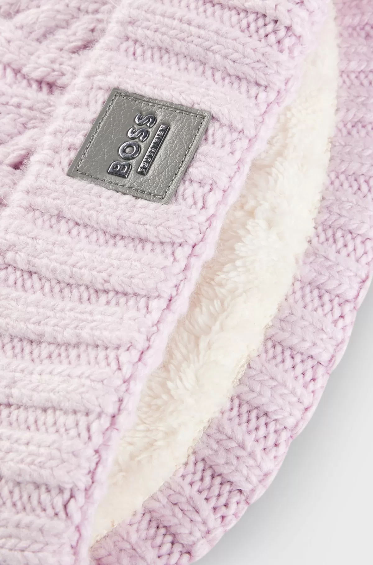 HUGO BOSS Let Hue Med Kvast Og Fleecefor Til Hestesport Lyslilla Flash Sale
