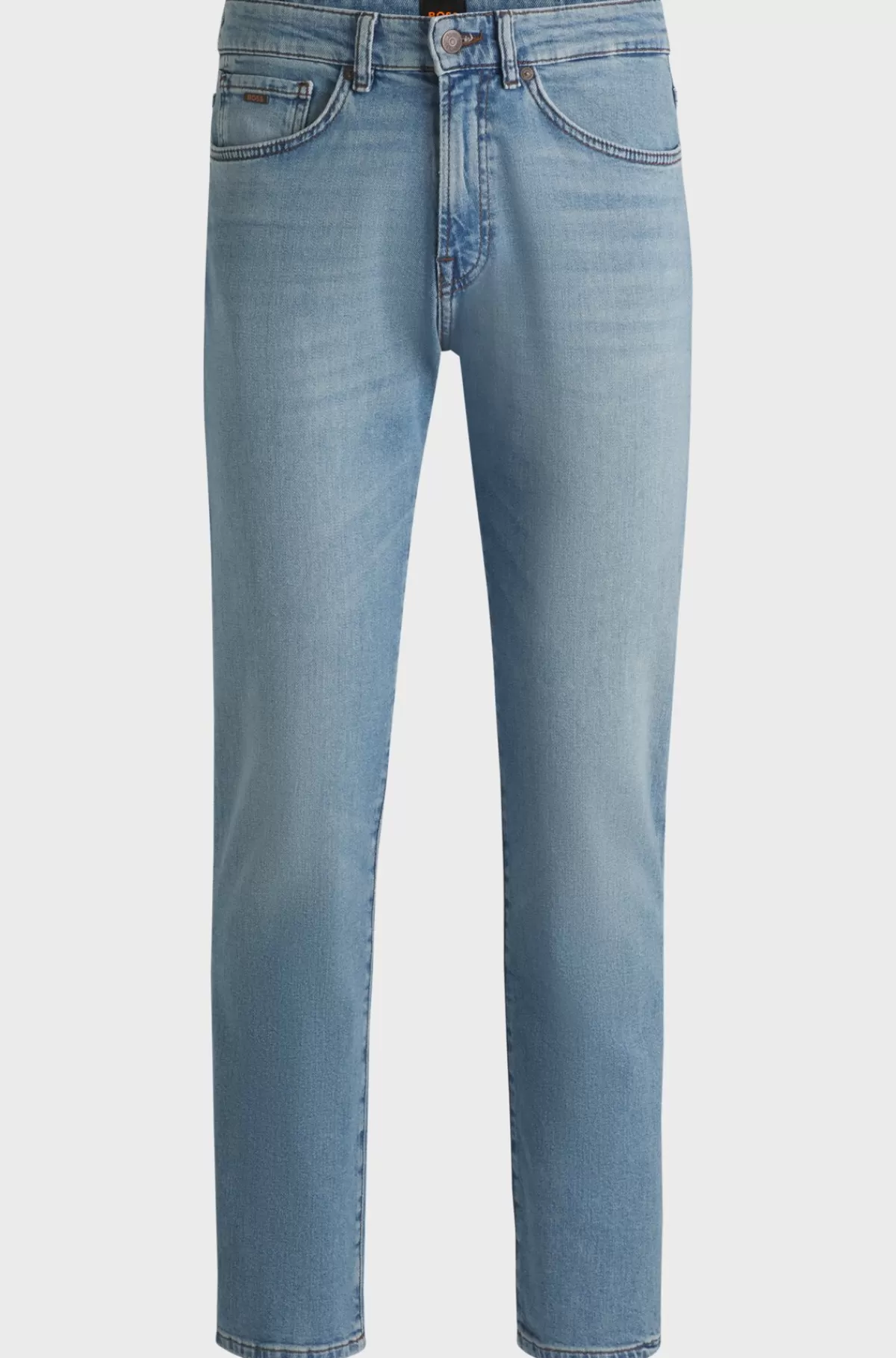 HUGO BOSS Maine Jeans Med Regular Fit I Denim Med Behageligt Stræk Blå Outlet