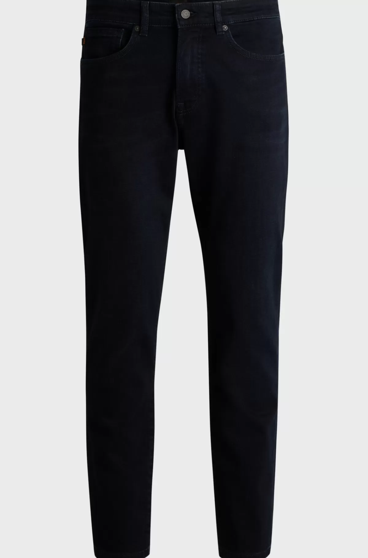 HUGO BOSS Maine Regular Fit Jeans I Blåsort Denim Med Behageligt Stræk Mørkeblå Clearance