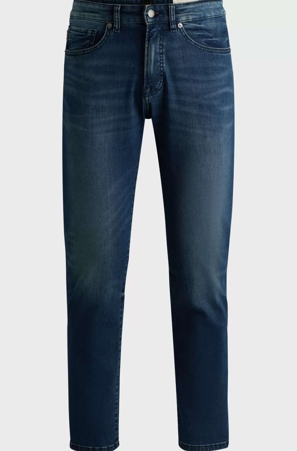 HUGO BOSS Maine Regular Fit Jeans I Ekstra Blød Og Smidig Blåsort Denim Mørkeblå Flash Sale