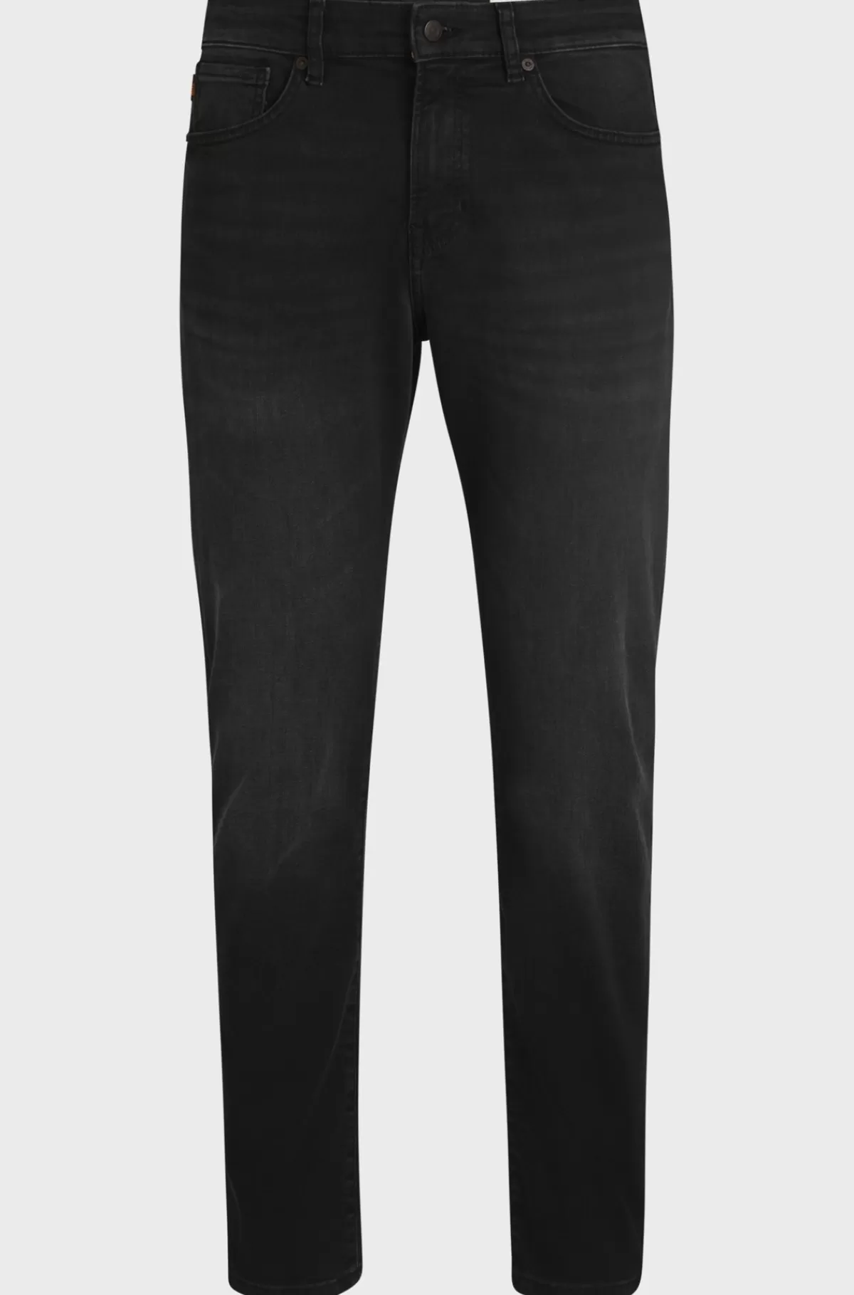 HUGO BOSS Maine e Jeans Med Regular Fit I Blød Og Smidig Denim Sort Discount