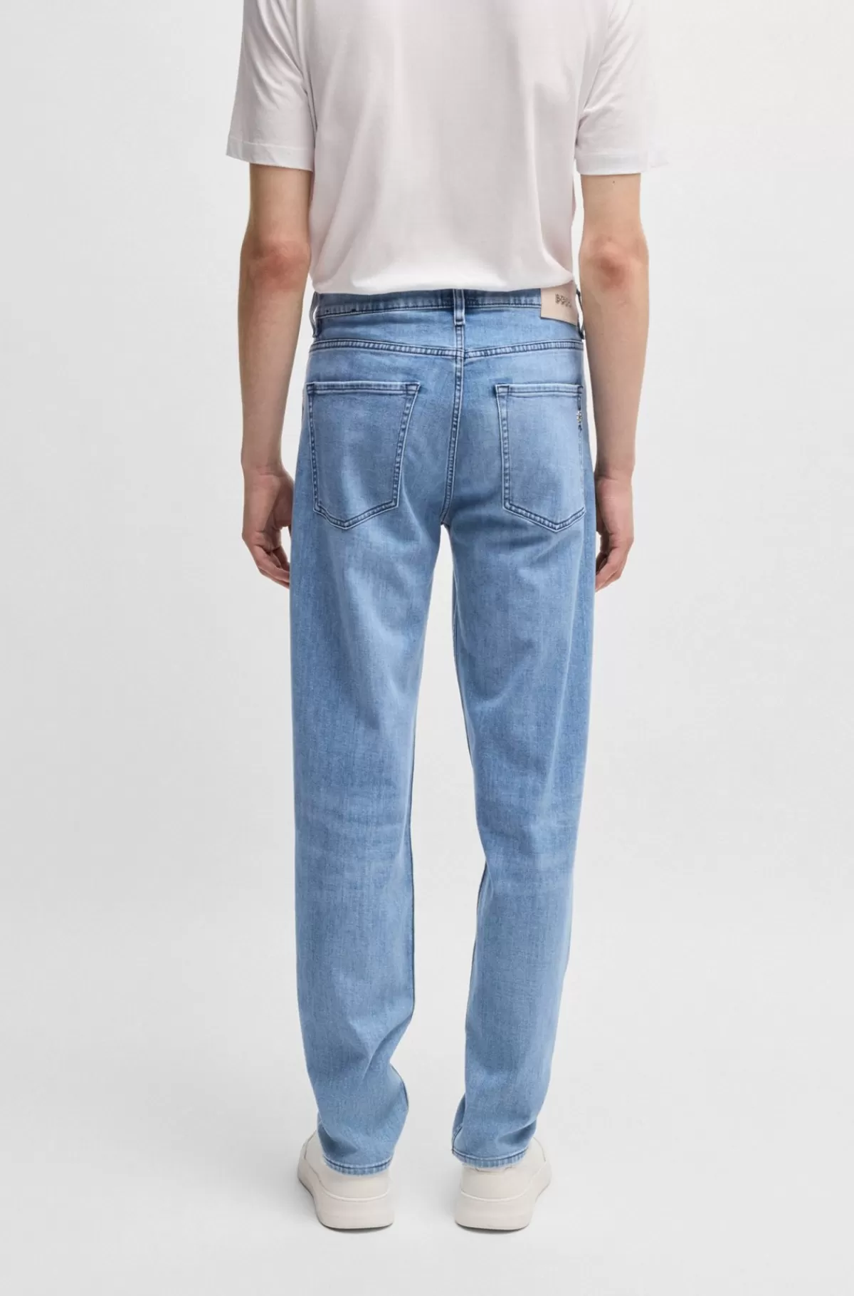 HUGO BOSS Maine-jeans Med Regular Fit I Ekstra Blød Blå Denim Lyseblå Shop