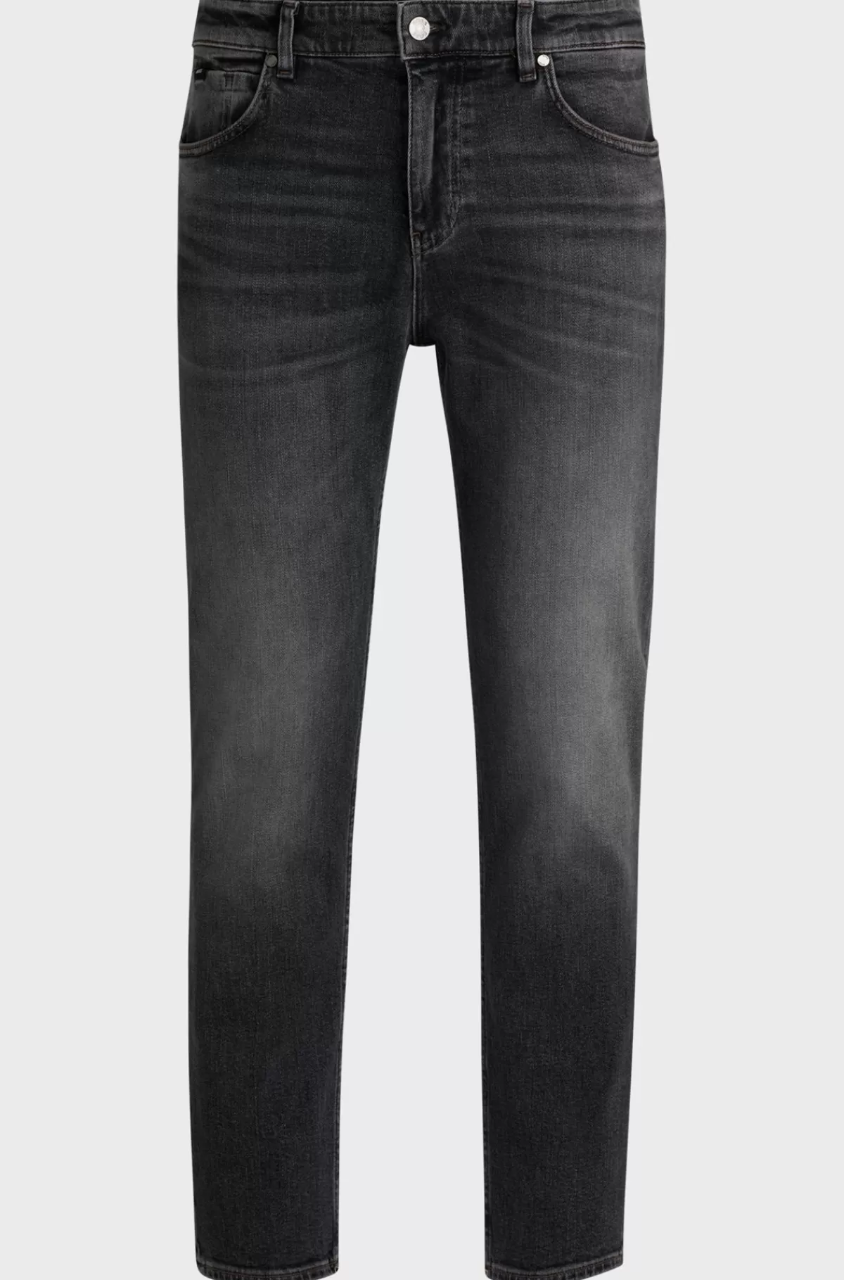 HUGO BOSS Maine-jeans Med Regular Fit I Sort Behagelig Denim Med Stræk Mørkegrå Fashion