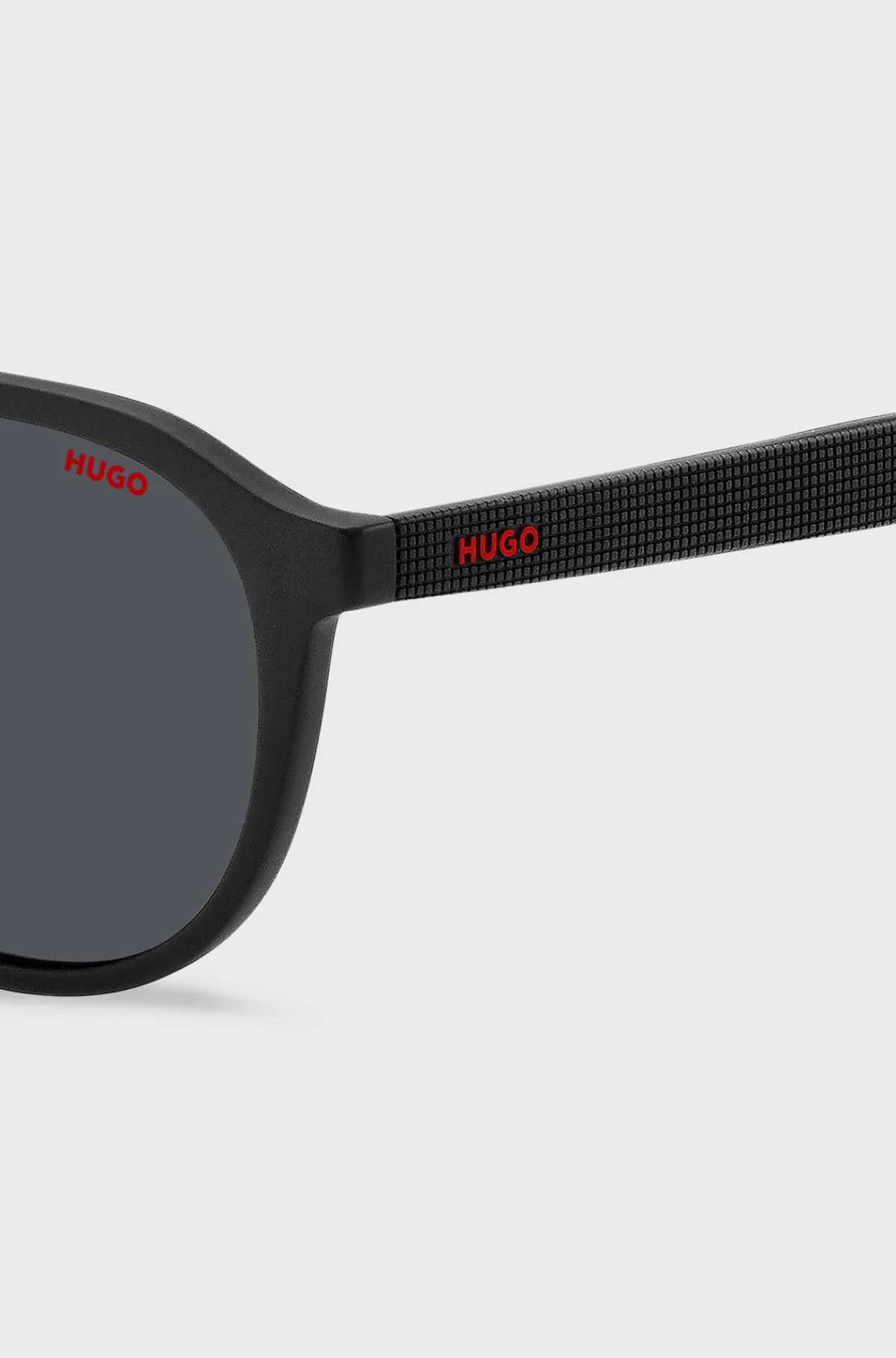 HUGO BOSS Matte, e Solbriller Med Mønstrede Stænger Sort Shop