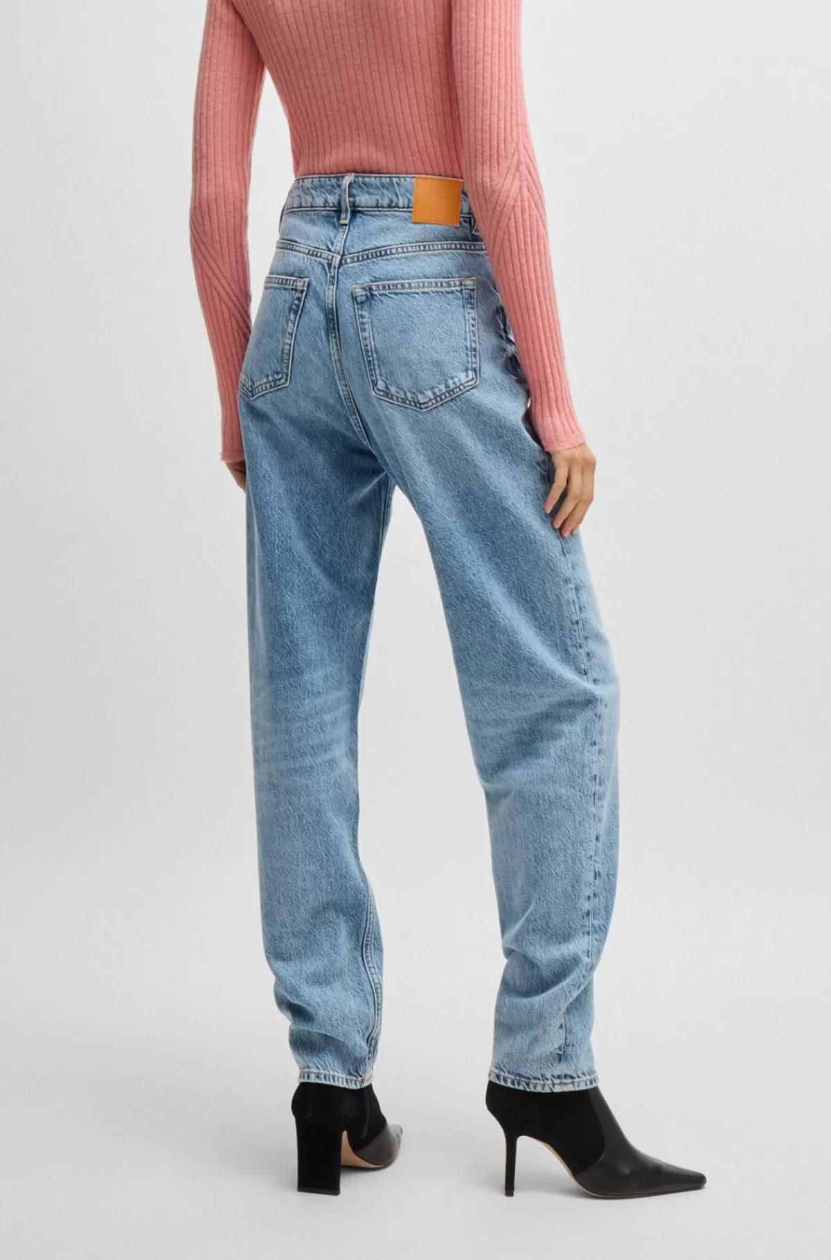 HUGO BOSS Momjeans I Lyse Denim Blå New
