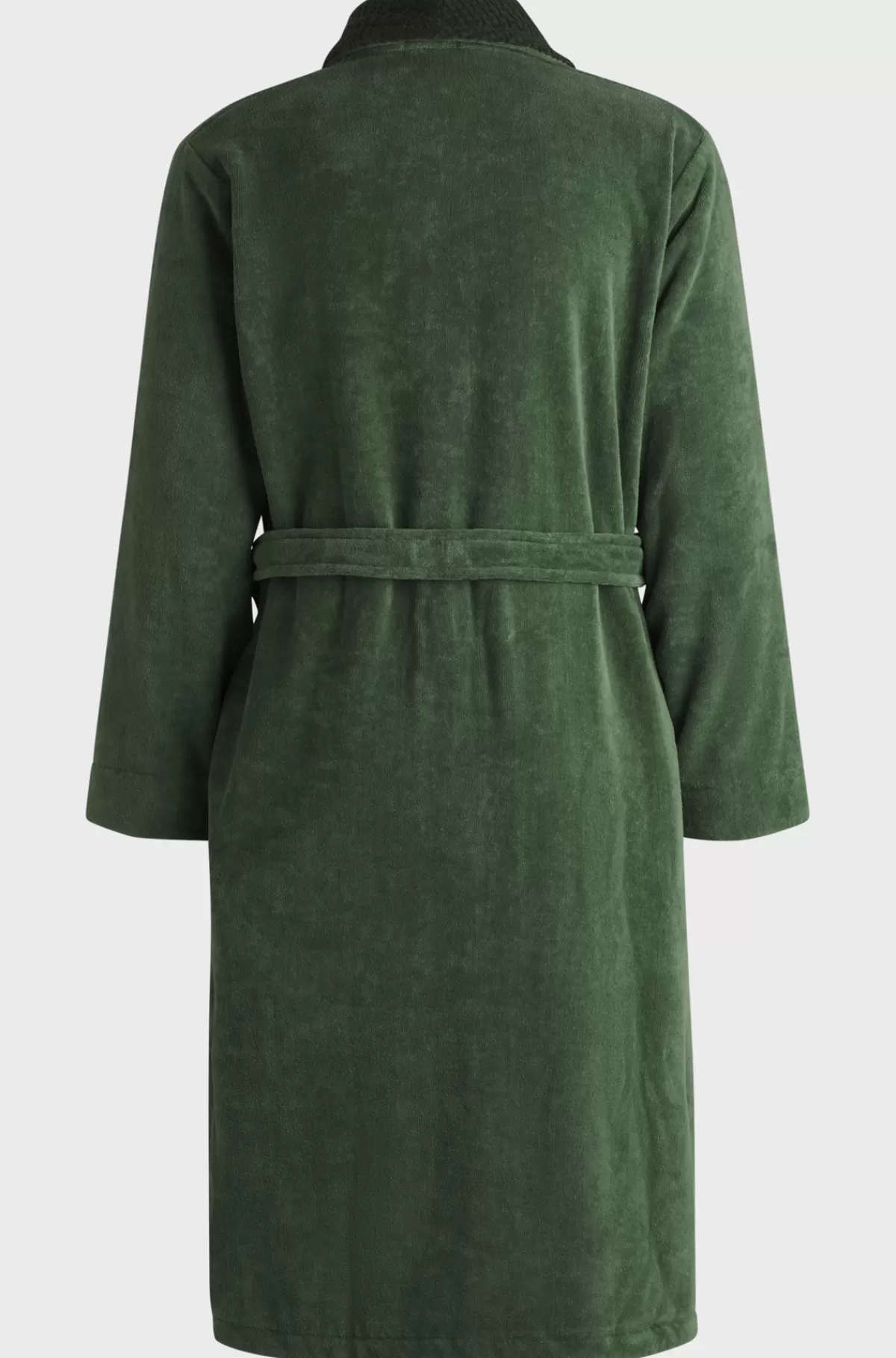 HUGO BOSS Morgenkåbe I Bomuldsvelour Med Dobbelt B-monogram Grøn Best