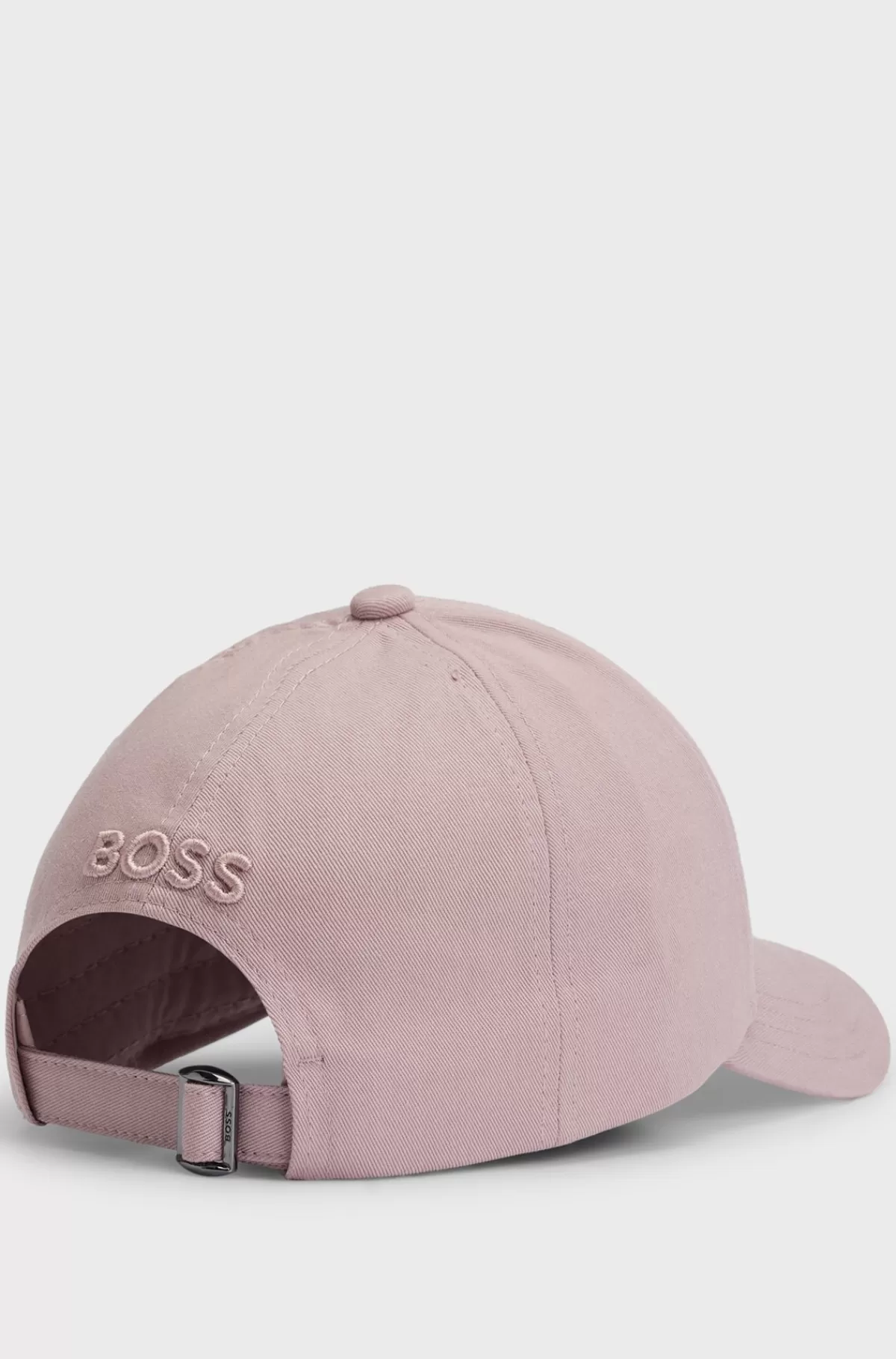 HUGO BOSS NAOMI X BOSS-kasket I Bomuldstwill Med Broderet Branding Lys pink Cheap