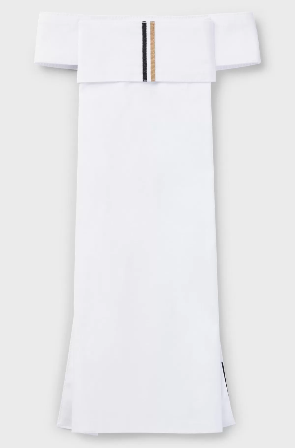 HUGO BOSS One-piece Plastron Til Hestesport Med Signaturstribe Hvid Best