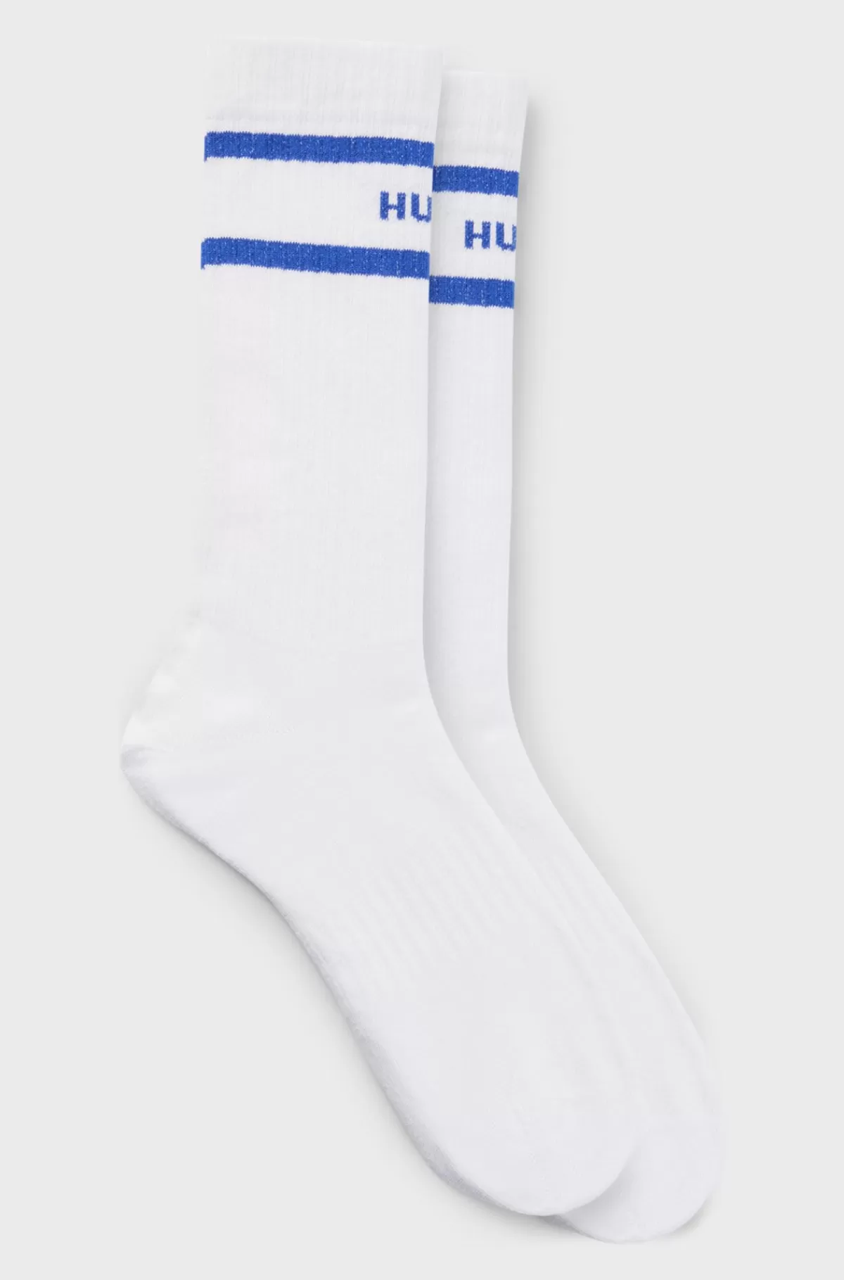HUGO BOSS Pakke Med To Knæstrømper Med Striber Hvid Flash Sale