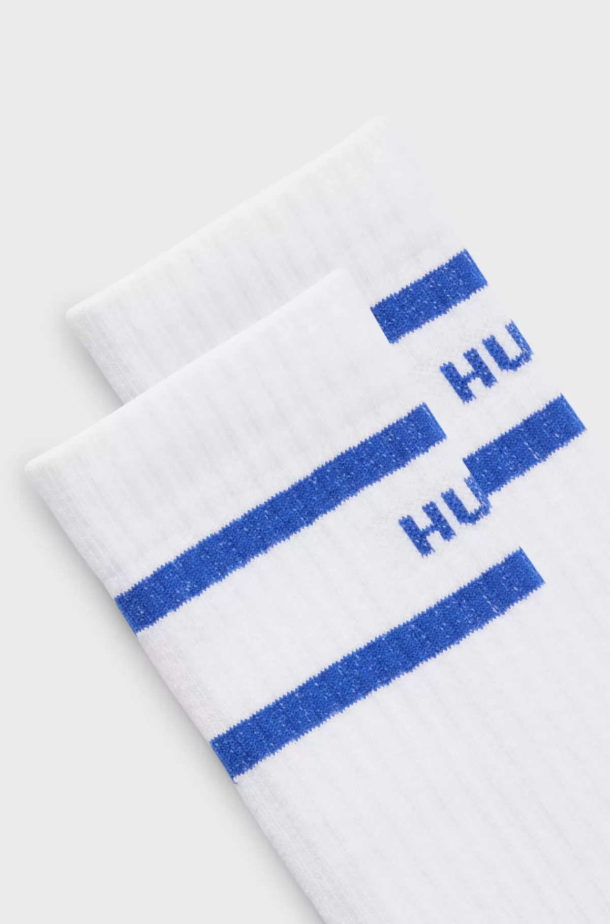 HUGO BOSS Pakke Med To Knæstrømper Med Striber Hvid Flash Sale