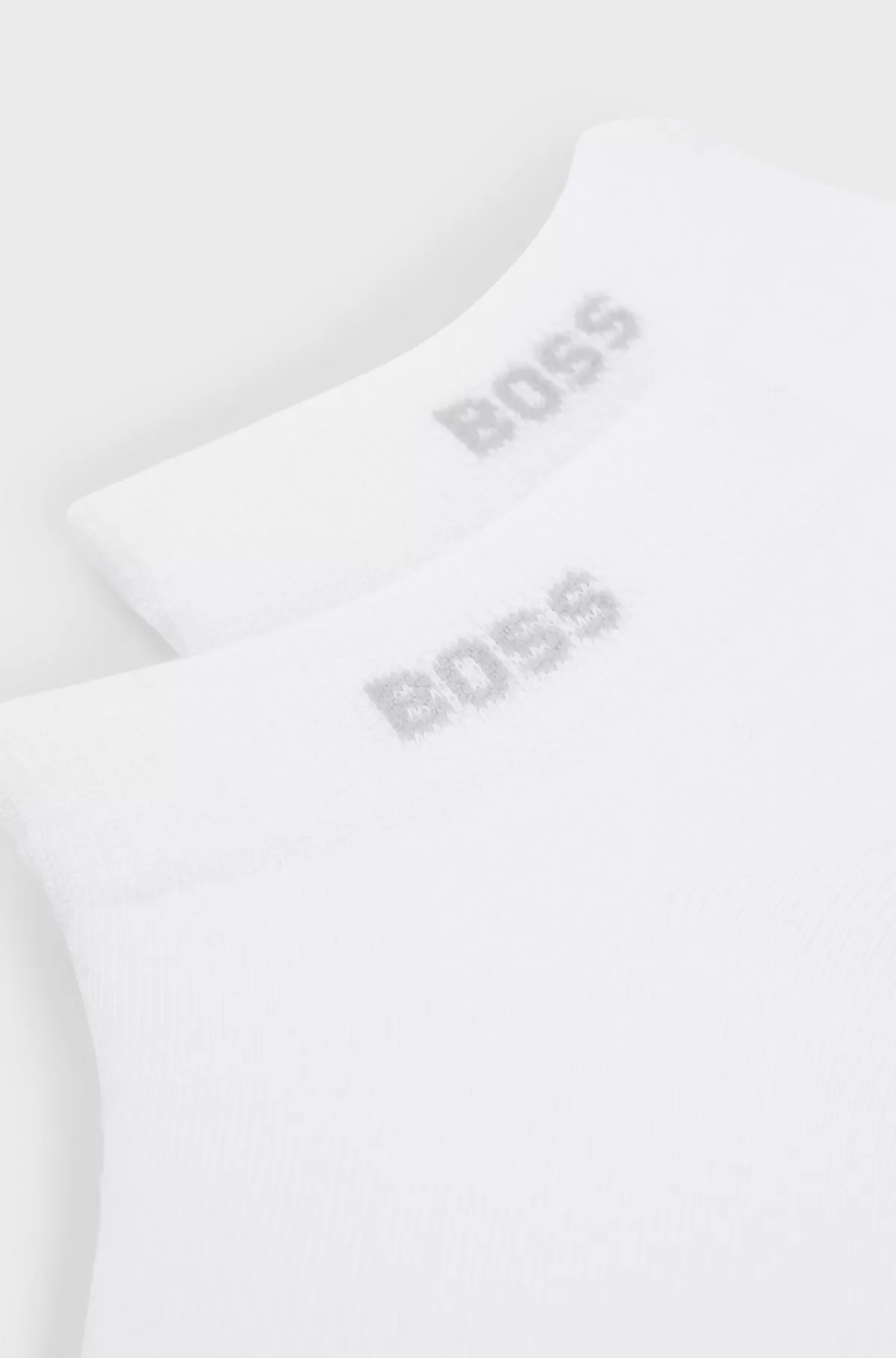 HUGO BOSS Pakke Med To Par Ankellange Strømper I Stof Med Stræk Hvid Outlet