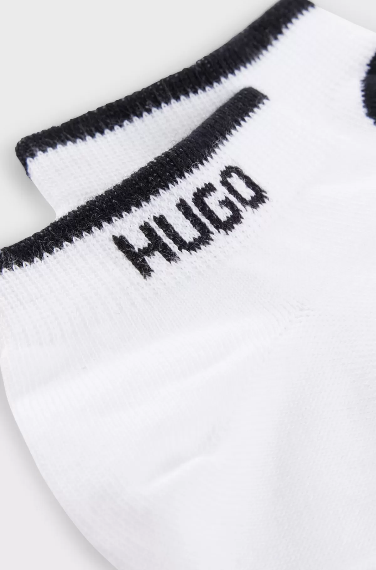 HUGO BOSS Pakke Med To Par Ankelstrømper I En Bomuldsblanding Med Logoer Hvid Cheap