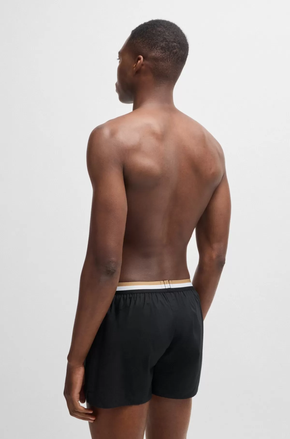 HUGO BOSS Pakke Med To Par Pyjamasshorts I Bomuld Med Signaturlinning Lysegrøn Online