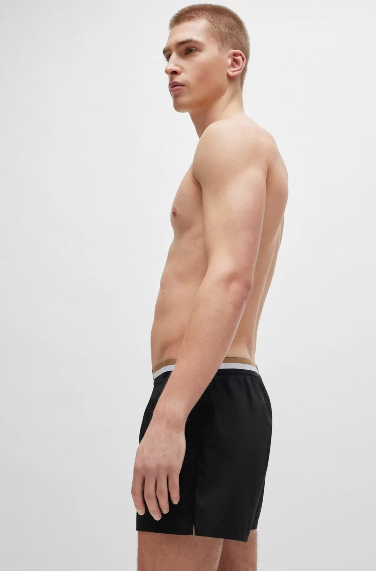 HUGO BOSS Pakke Med To Par Pyjamasshorts I Bomuld Med Signaturlinning Lysegrøn Online
