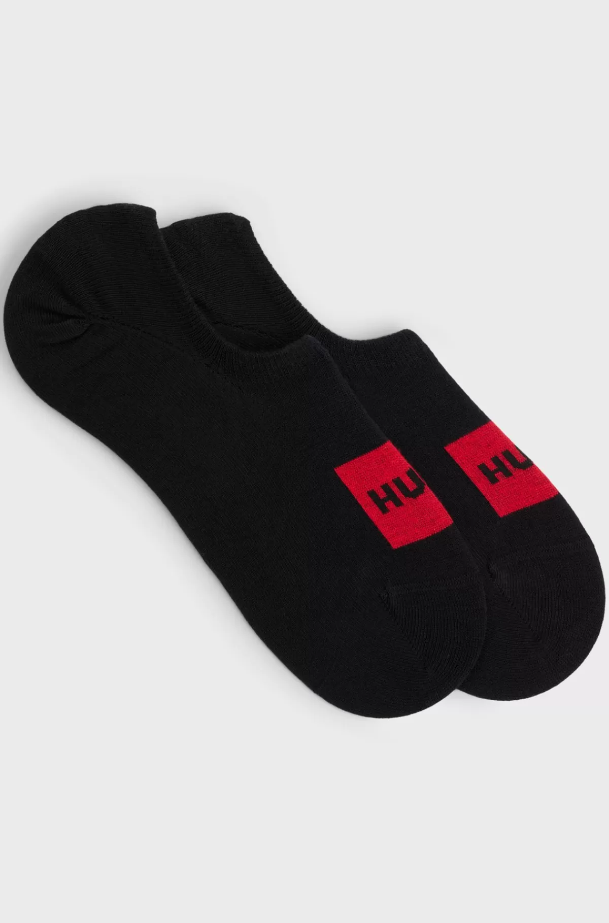 HUGO BOSS Pakke Med To Par Sneakersstrømper I Bomuldsblanding Sort Store