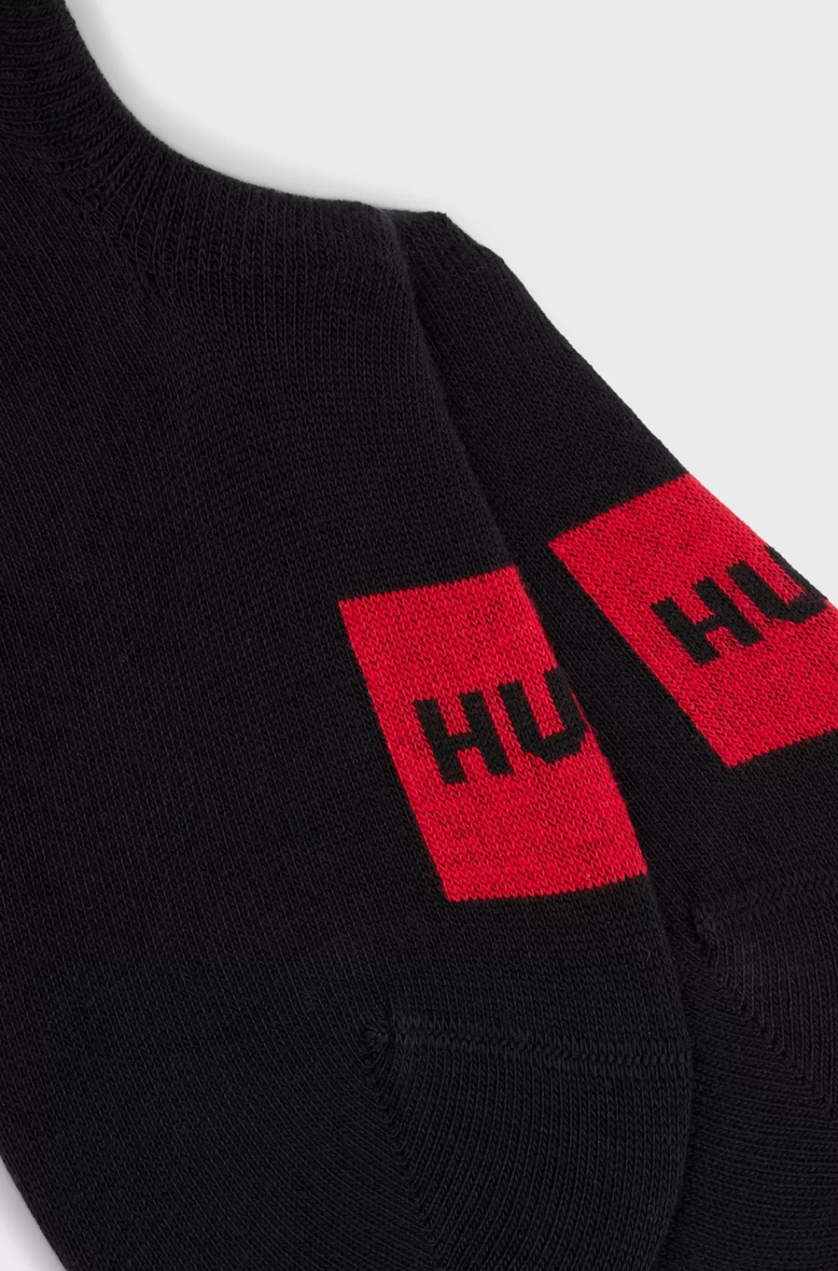 HUGO BOSS Pakke Med To Par Sneakersstrømper I Bomuldsblanding Sort Store